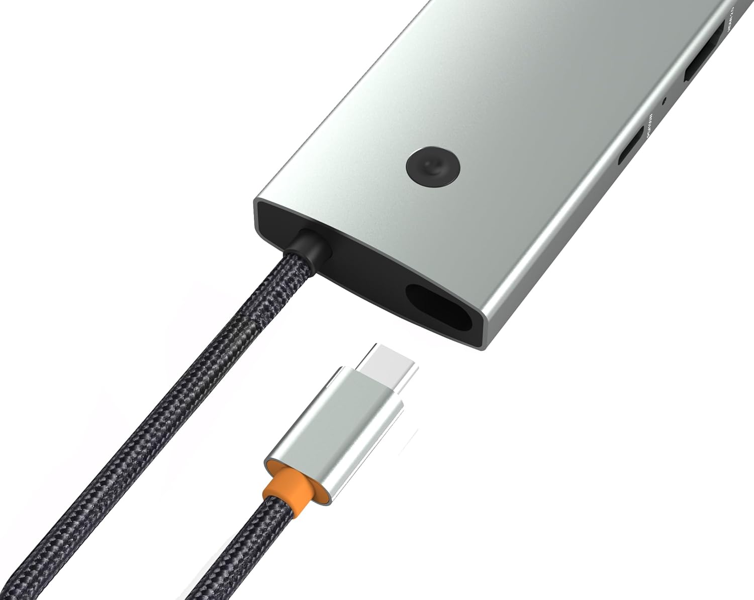 Techly 367805 Docking Station Hub USB-C™ 6 in 1, Silver - immagine 3