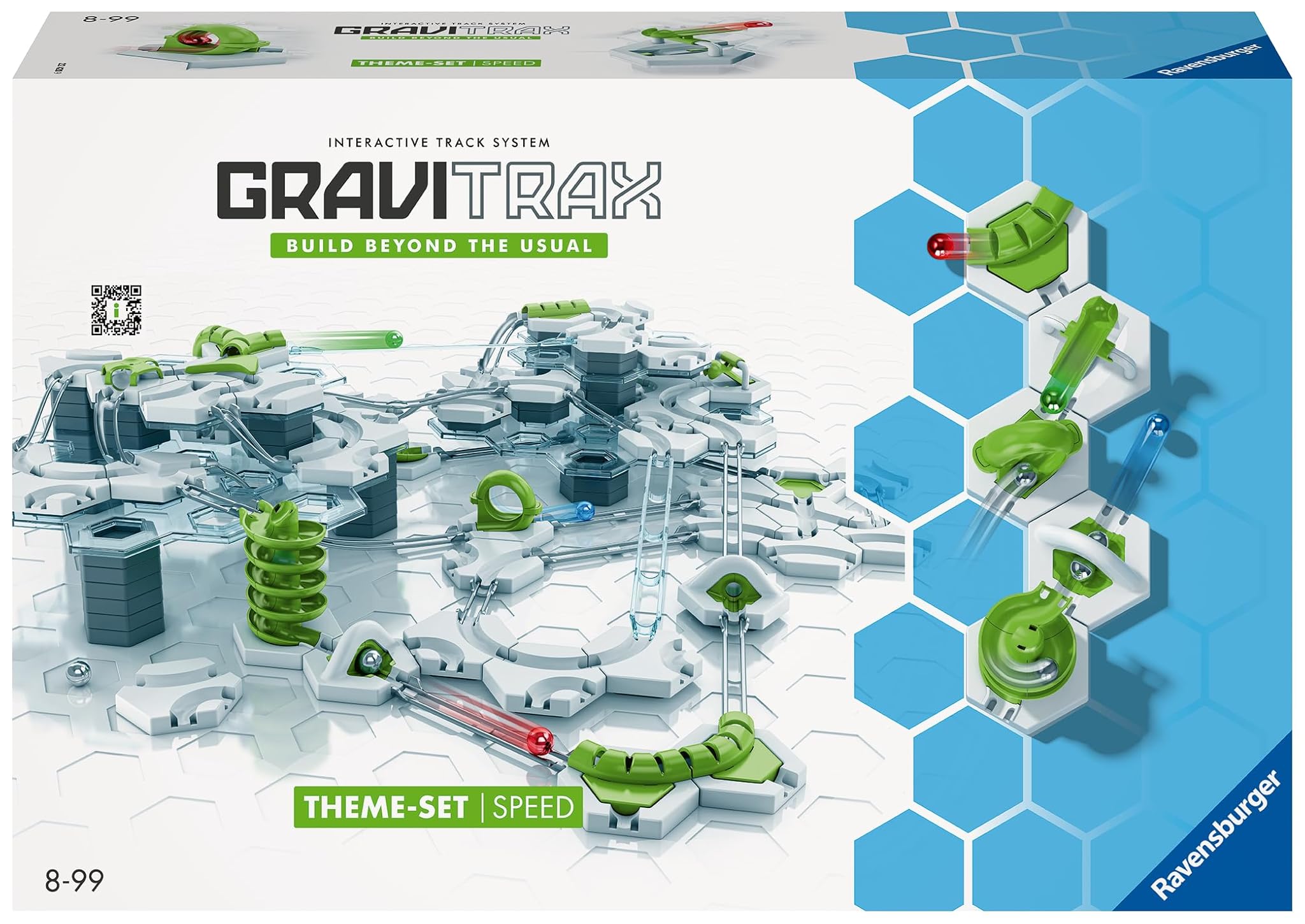 Ravensburger - GraviTrax Speed, Pista di Biglie 185 Pezzi