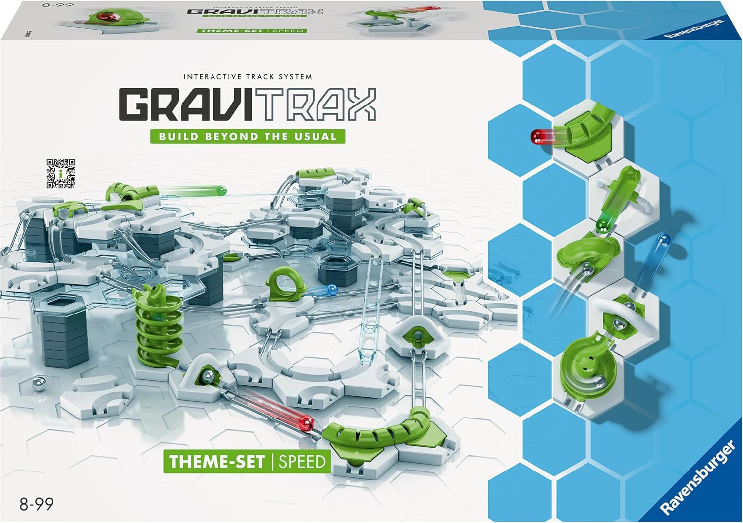 Ravensburger - GraviTrax Speed, Pista di Biglie 185 Pezzi - immagine 1