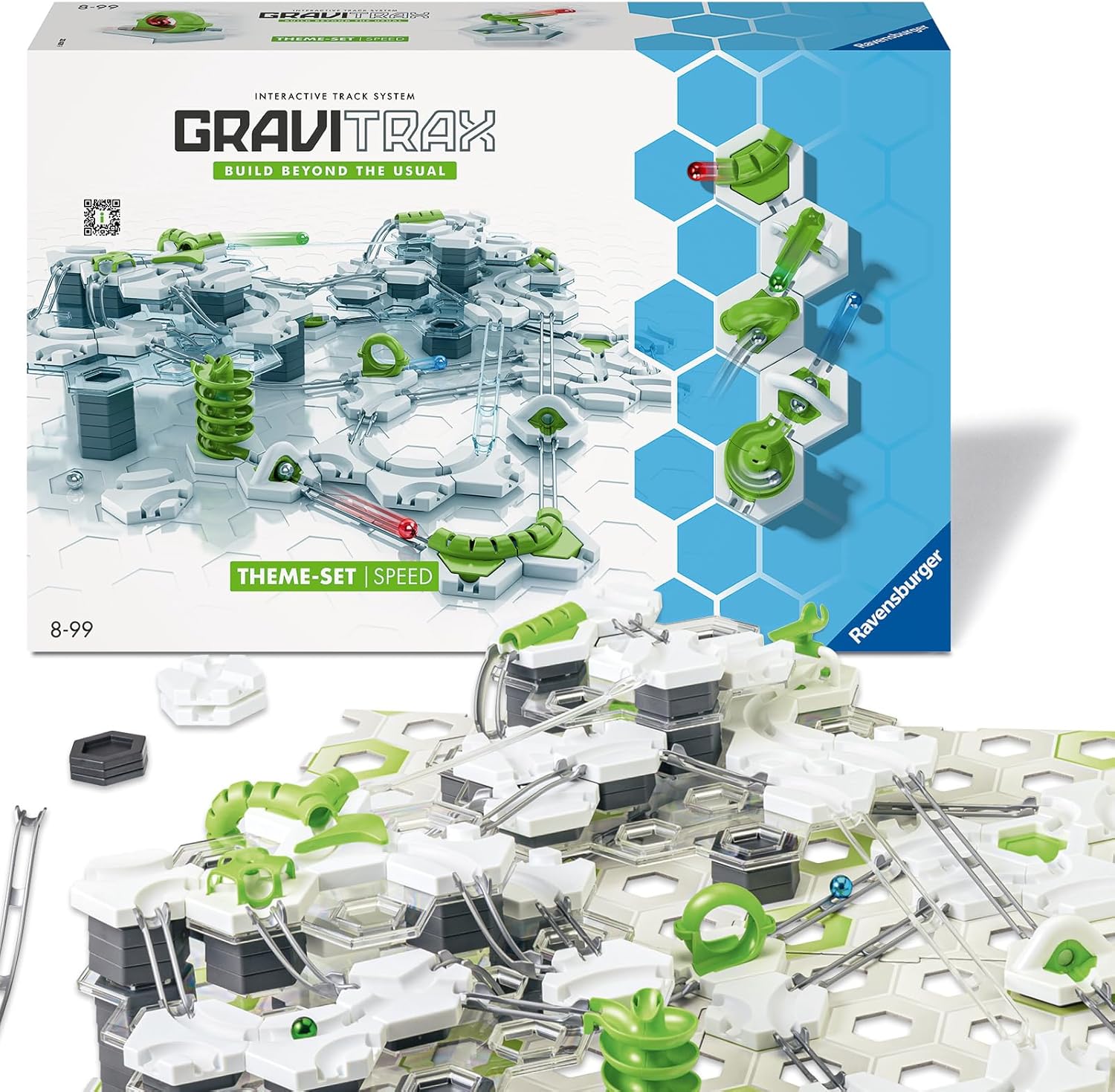 Ravensburger - GraviTrax Speed, Pista di Biglie 185 Pezzi - immagine 4
