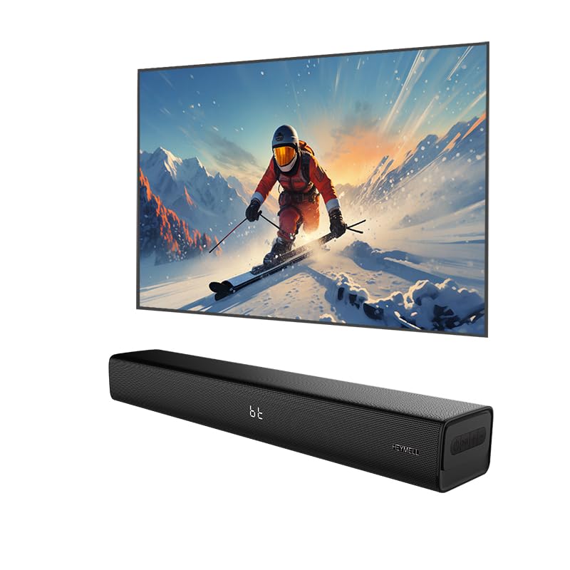 Heymell Soundbar Bluetooth 2.1ch 120W con Subwoofer 60cm