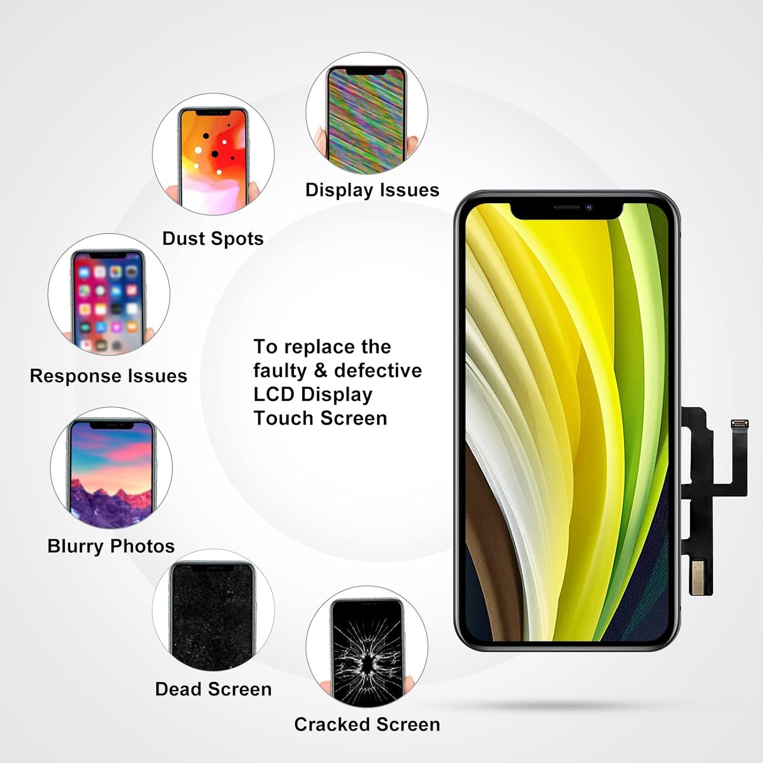 LL TRADER Display Schermo per iPhone 11 6.1'' - immagine 4