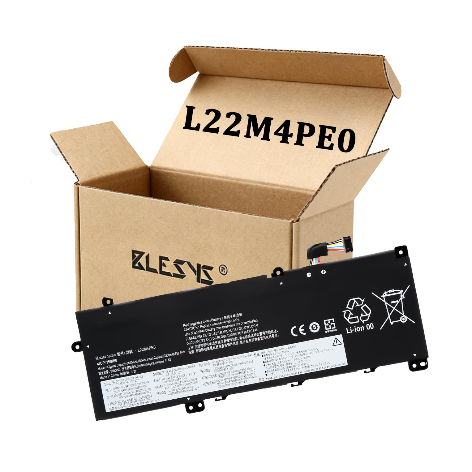 BLESYS L22B4PE0 L22M4PE0 Batteria per Lenovo ThinkBook 14 Gen 7