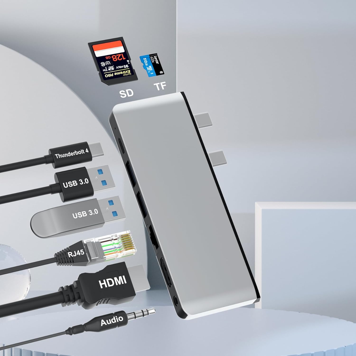 Hub Docking Station per Surface Pro con HDMI 4K - immagine 1