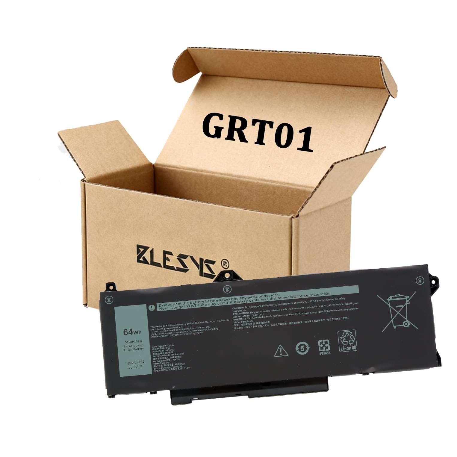 Blesys GRT01 Batteria per Dell Latitude e Precision