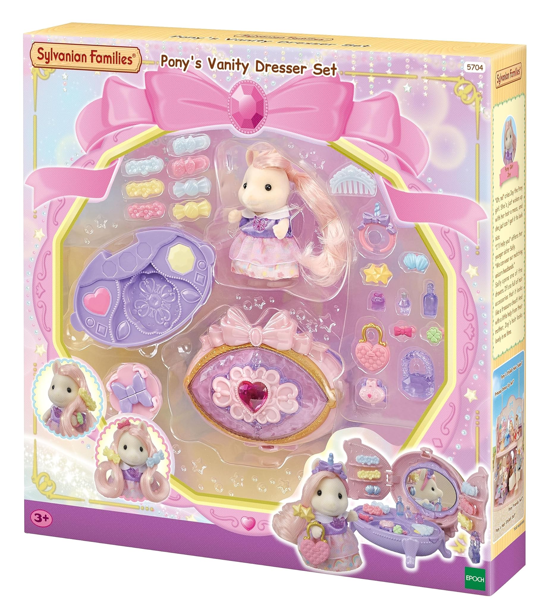 EPOCH Games Sylvanian Families, 5704, Set Vanity dei Pony