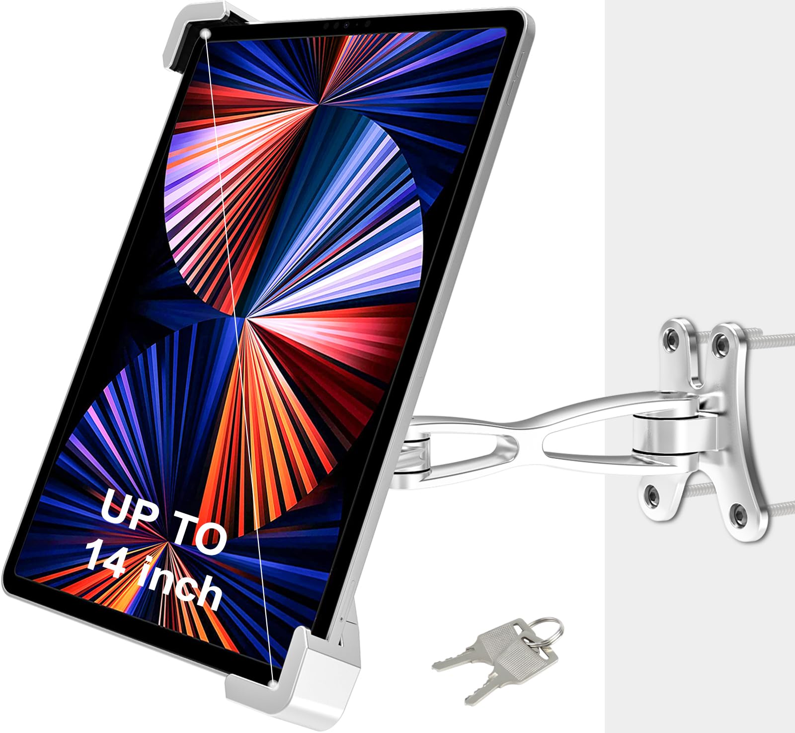 Dosvsi Supporto Tablet Antifurto per iPad 9-14" a Parete