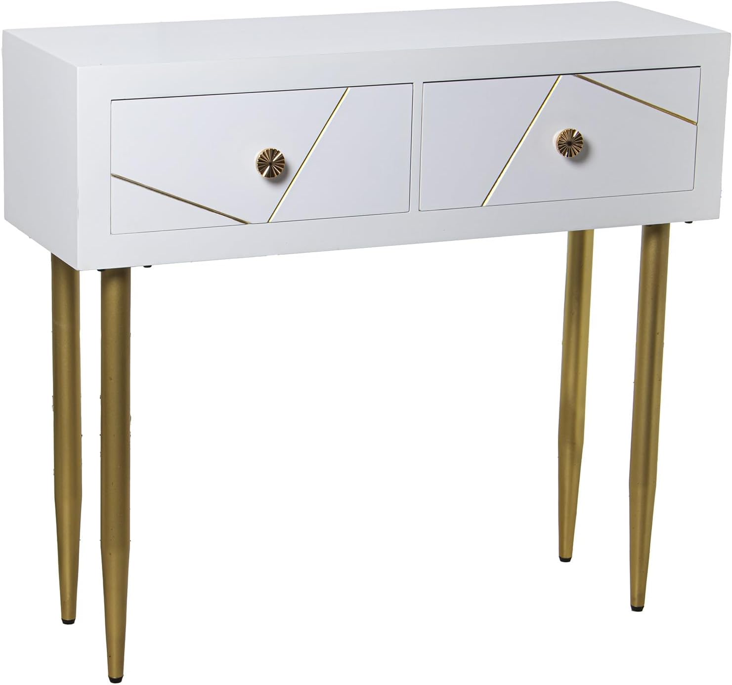 Drw Tavolo Consolle Ingresso in Legno 90x30x80 cm