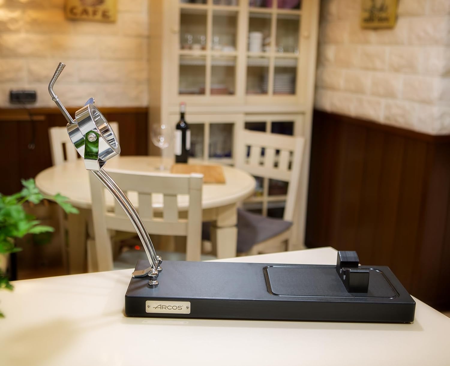 Arcos Porta Prosciutto in Polietilene e Acciaio Inox, Nero - immagine 4