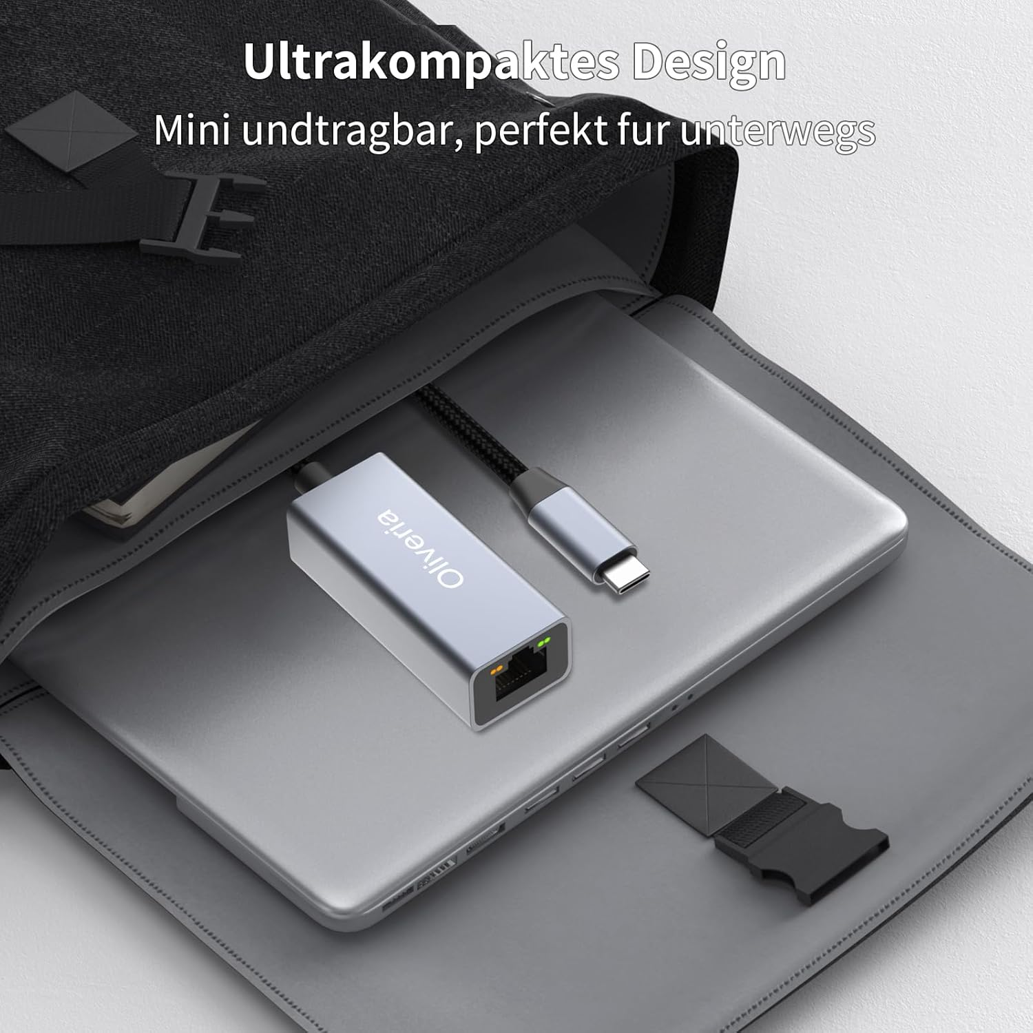 Oliveria Adattatore USB C a Ethernet RJ45 Gigabit LAN - immagine 7