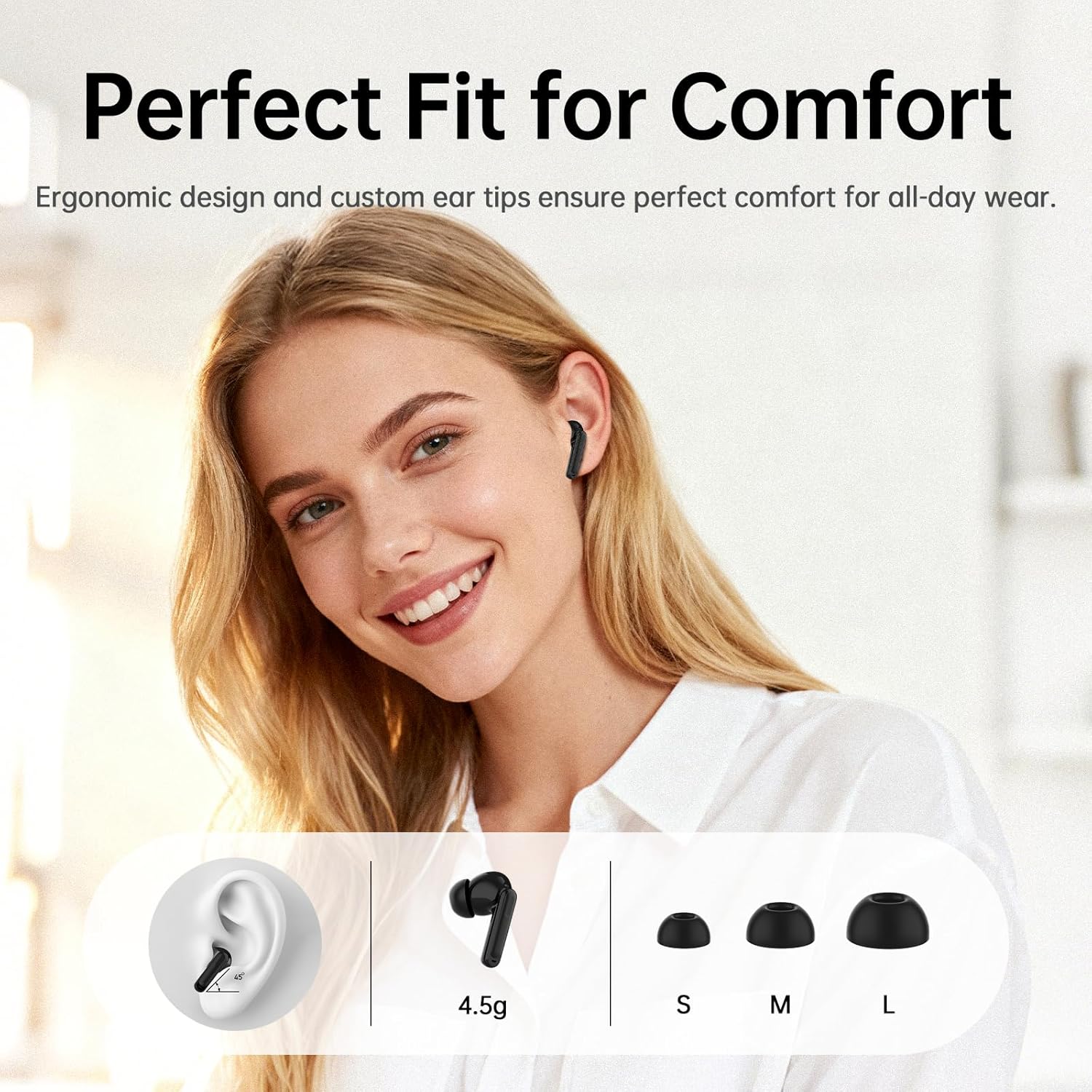 Xinwld Cuffie Wireless Bluetooth 5.4 In-Ear - immagine 7