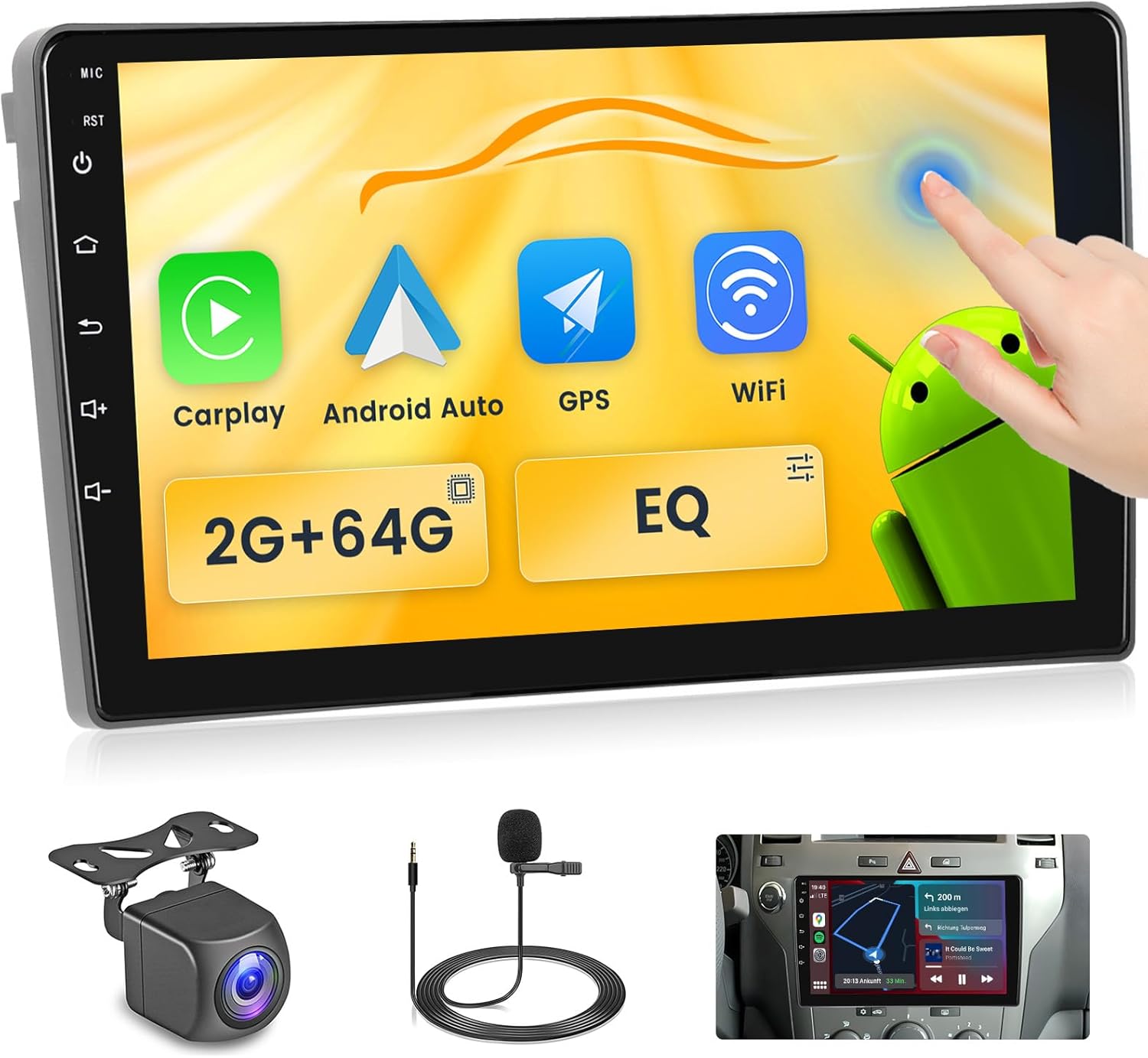 Fuluku Autoradio Android 9'' per Opel Astra H/Zafira B - immagine 1