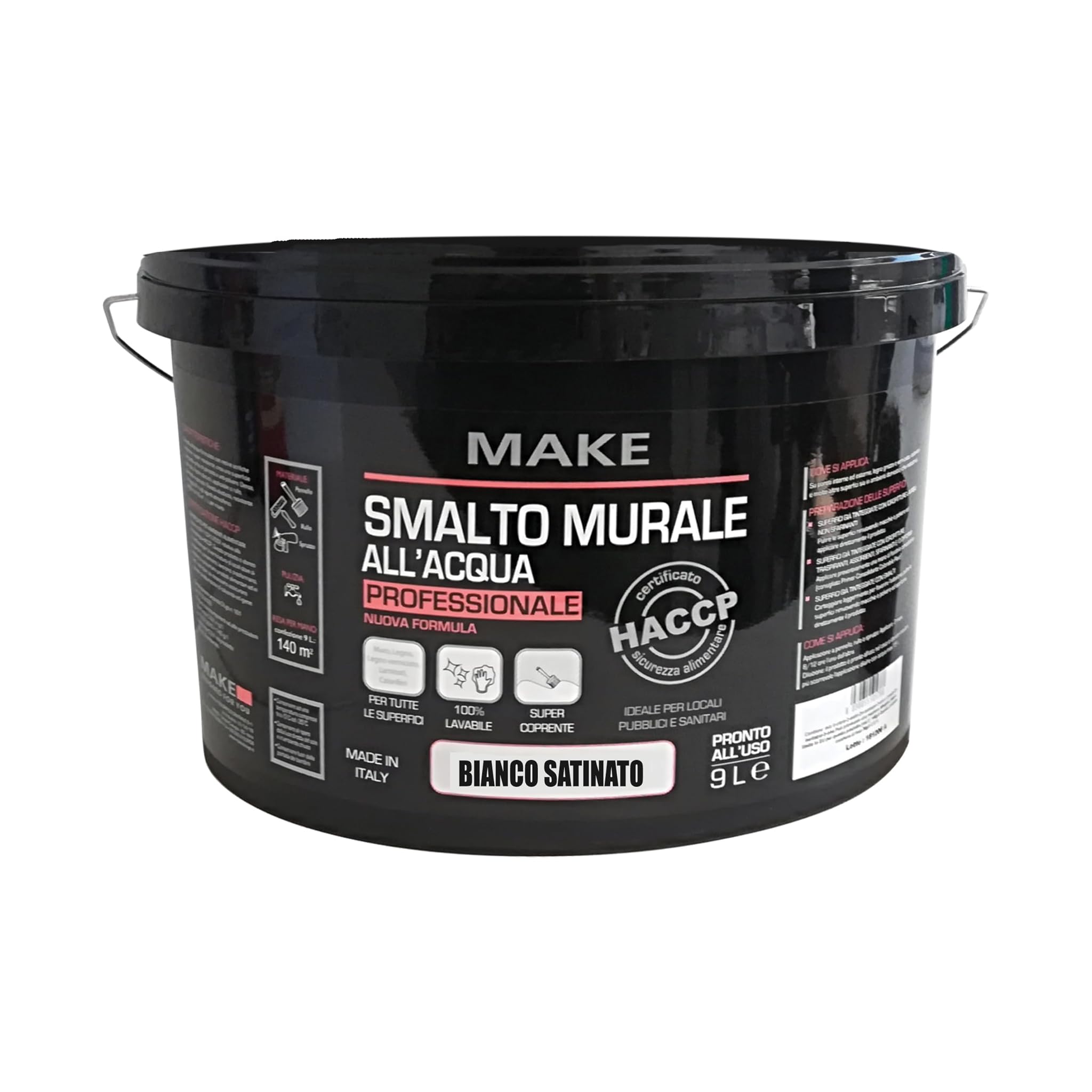 MAKE DESIGN FOR YOU Smalto Murale 9L, Bianco Satinato