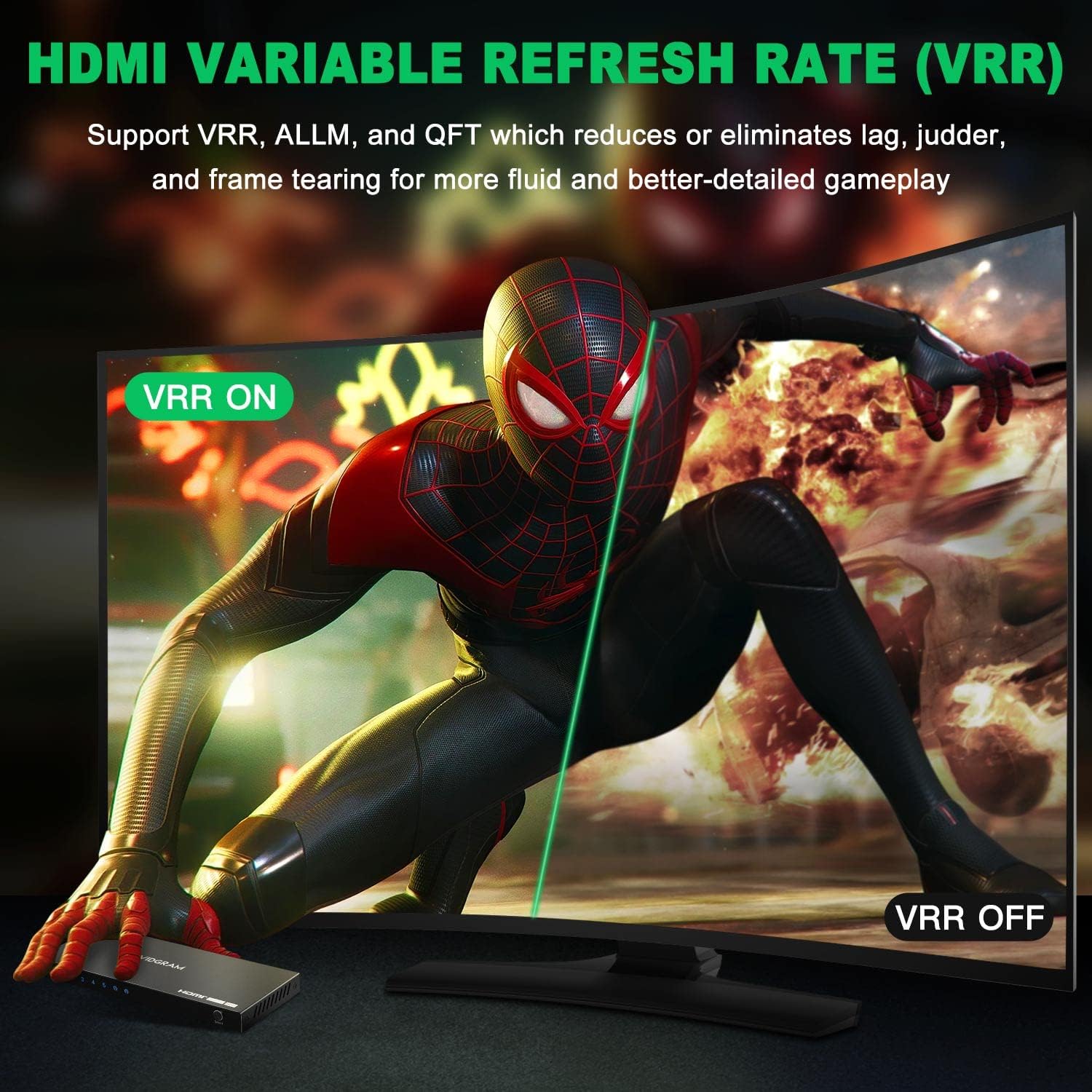 Avidgram Switch HDMI 2.1 8K 60Hz 5 In 1 Out - immagine 4