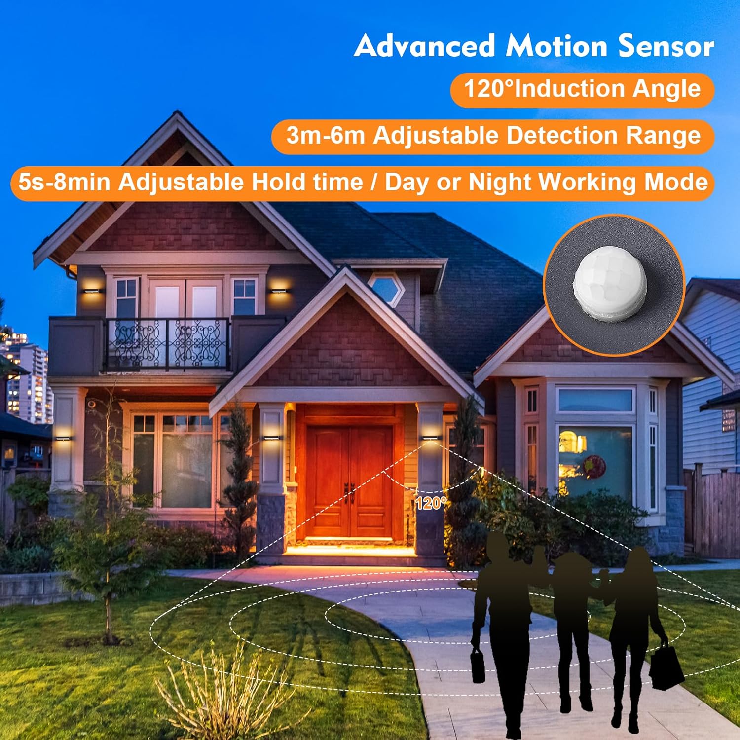 Celavy Applique da Parete Esterno con Sensore di Movimento - immagine 3