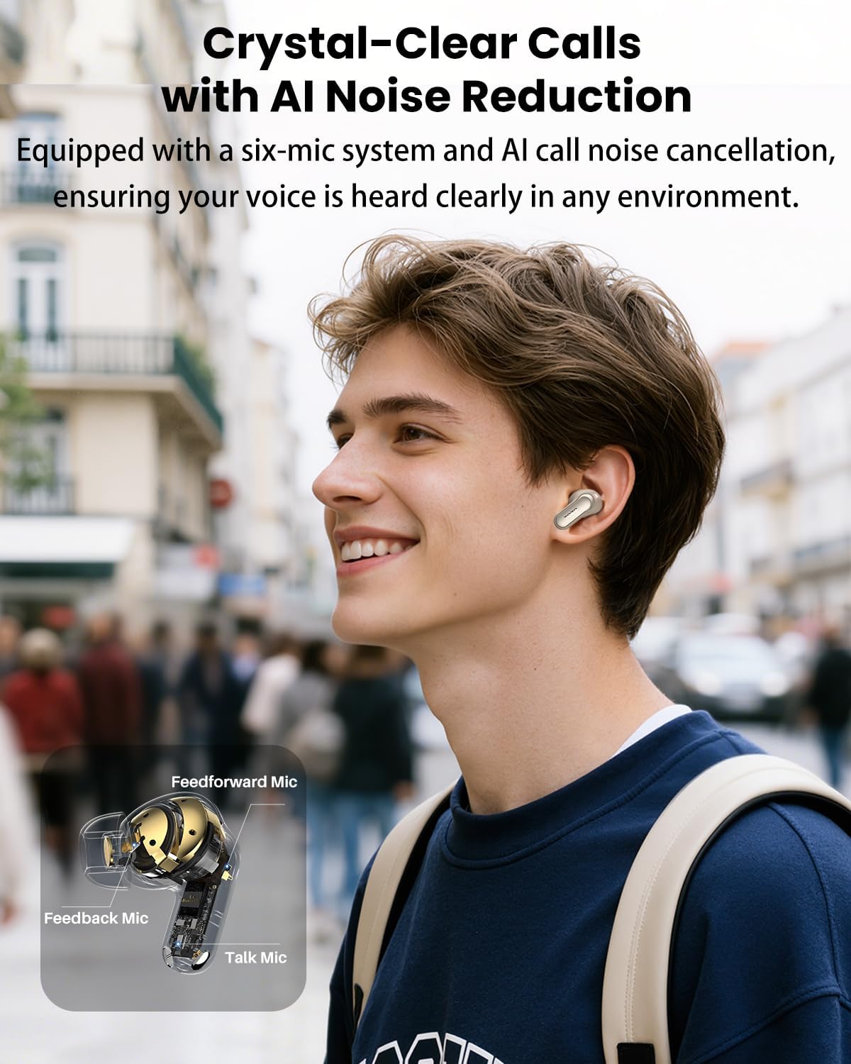 Tozo NC20 Pro Cuffie Bluetooth 5.4 ANC Ibrido - immagine 5
