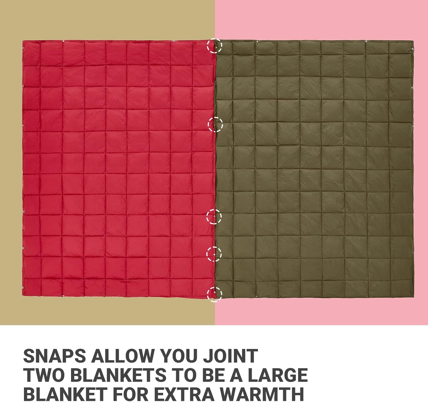 Kingcamp Coperta da Campeggio Leggera 200,7x144,8 cm - immagine 3