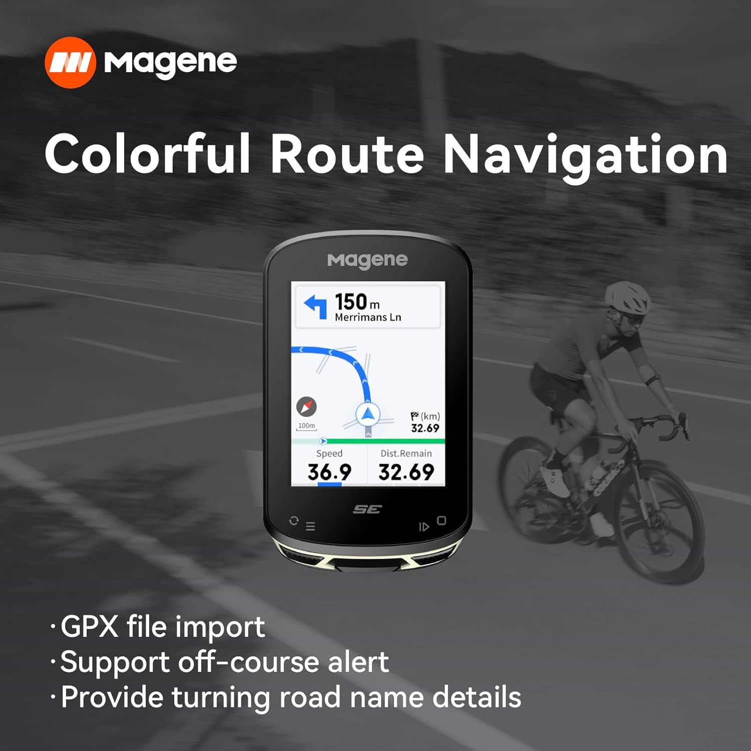 Magene C506SE GPS Ciclocomputer 2.4" a colori - immagine 3