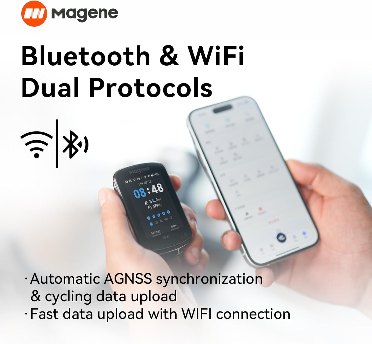 Magene C506SE GPS Ciclocomputer 2.4" a colori - immagine 4