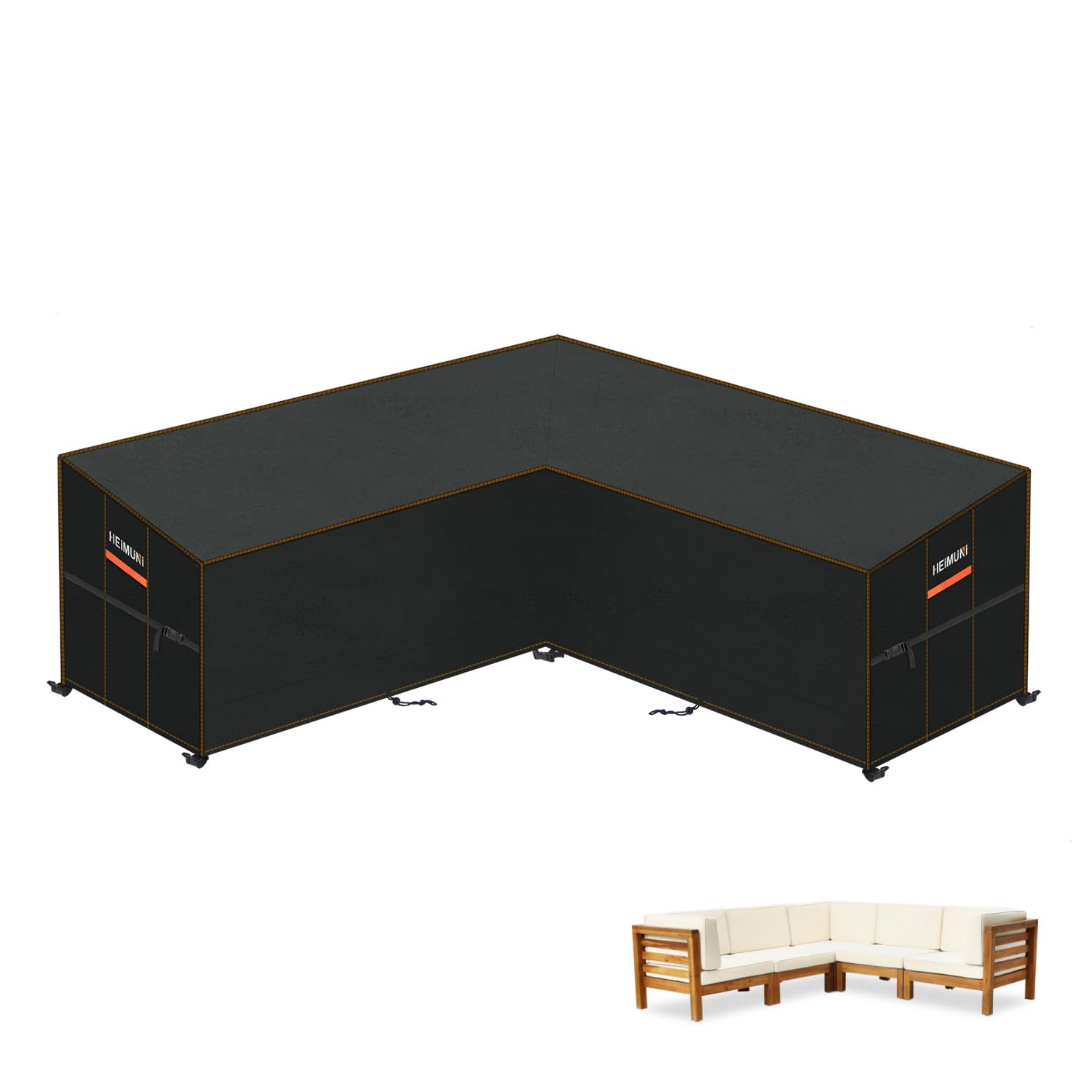 Copertura Divano da Giardino a V Impermeabile 210x210cm