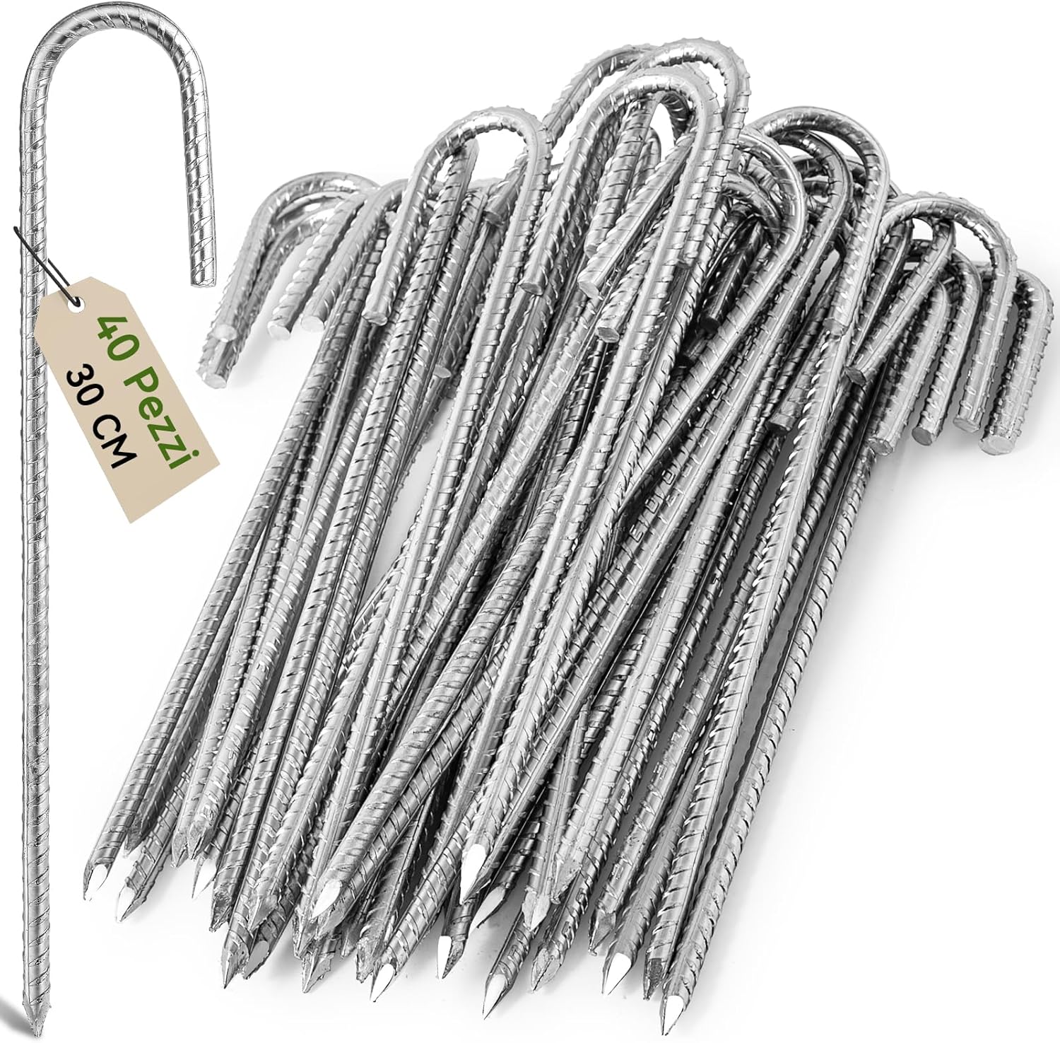 Graxury Tendalini per Trampolino 30cm con Picchetti - immagine 1