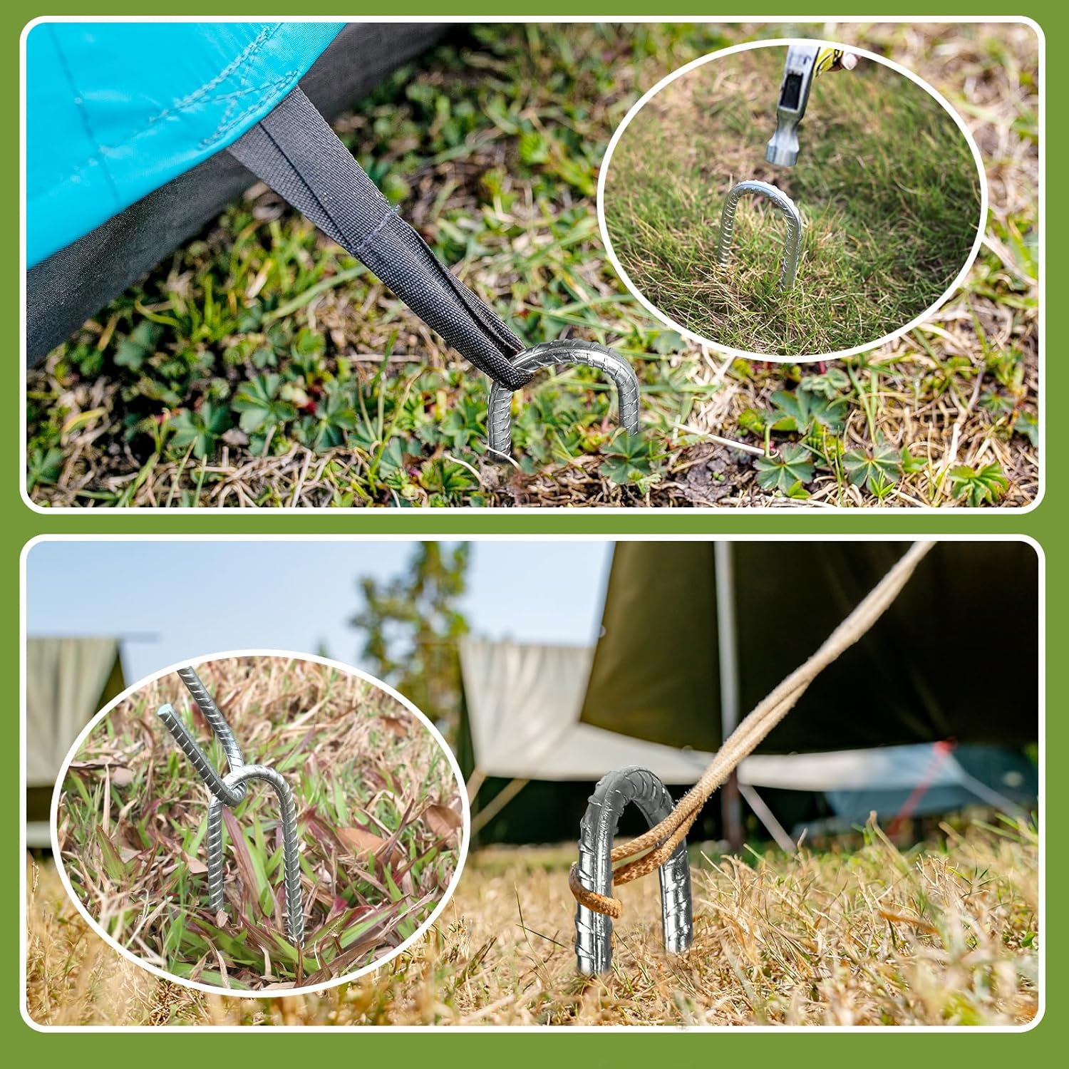 Graxury Tendalini per Trampolino 30cm con Picchetti - immagine 8