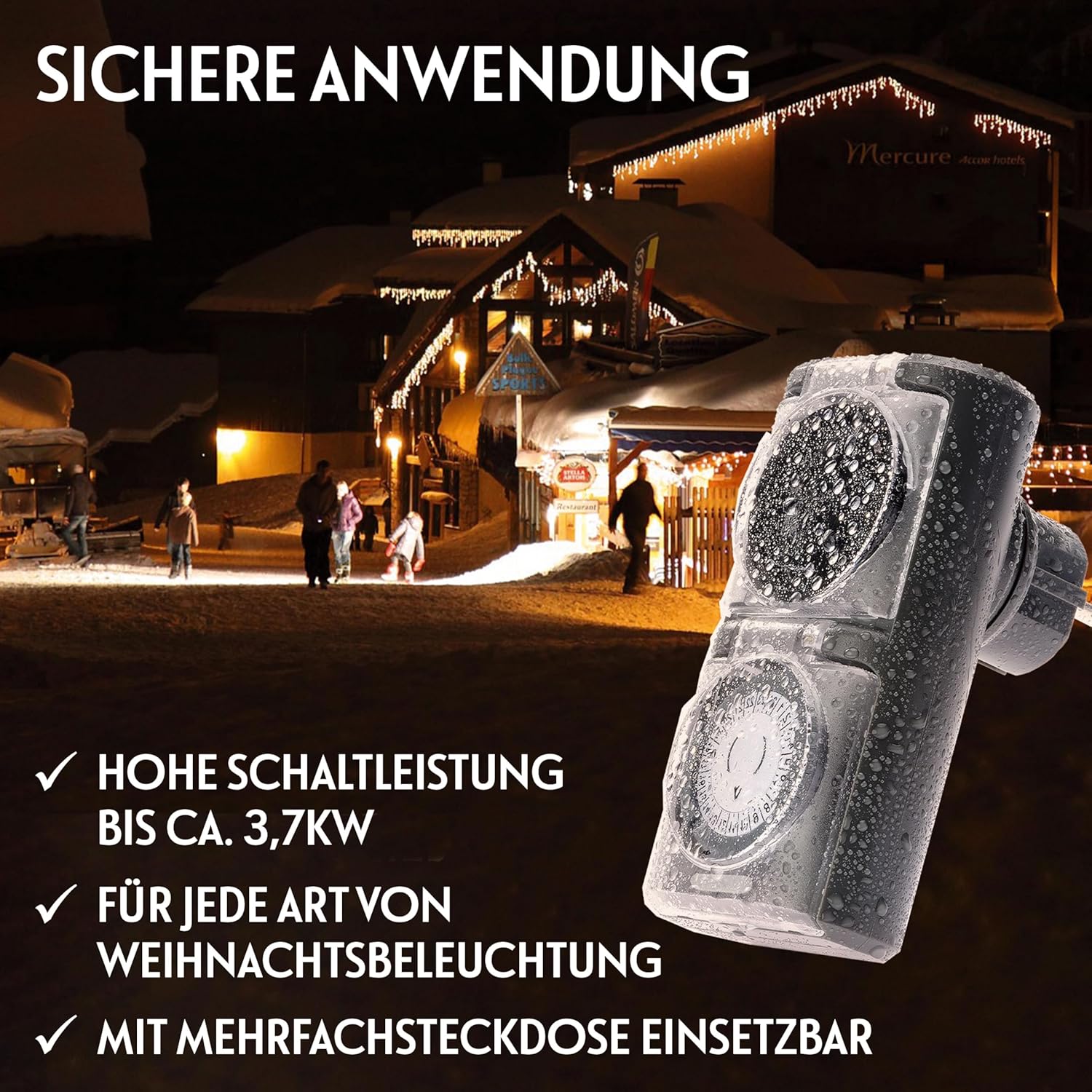 Menz Timer per Esterni - Meccanico IP44 - immagine 4