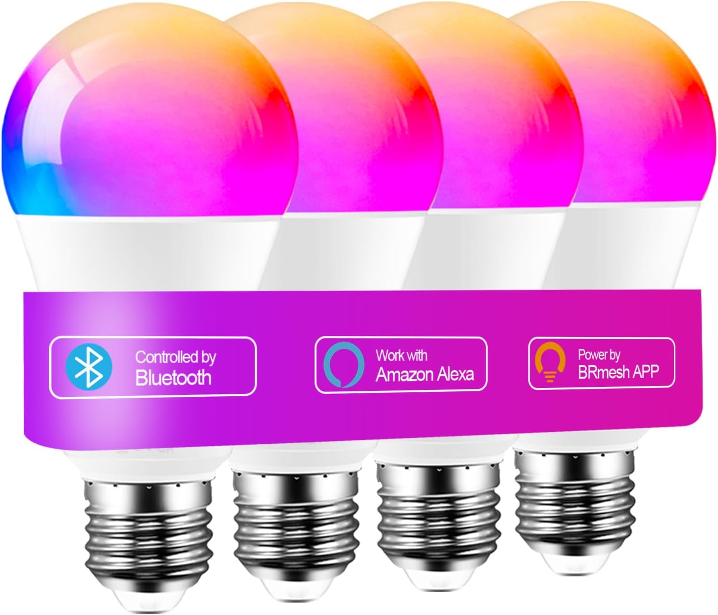 Ilc Lampadine Alexa Smart LED E27 12W (4 pezzi) - immagine 1