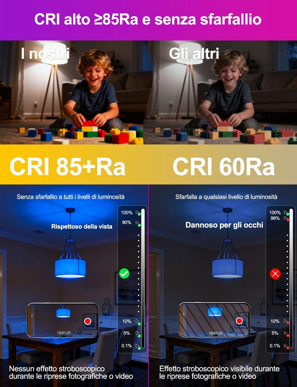 Ilc Lampadine Alexa Smart LED E27 12W (4 pezzi) - immagine 6