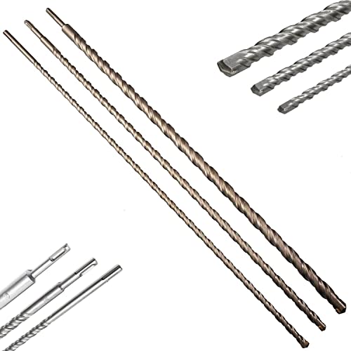 Set 3 Punte SDS Plus per Muro 100cm