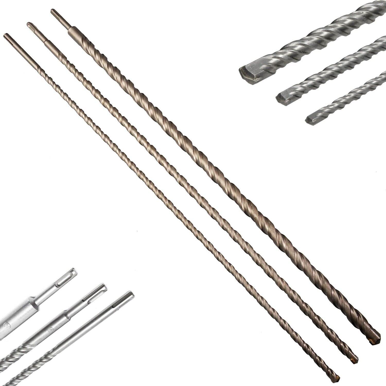 Set 3 Punte SDS Plus per Muro 100cm - immagine 1