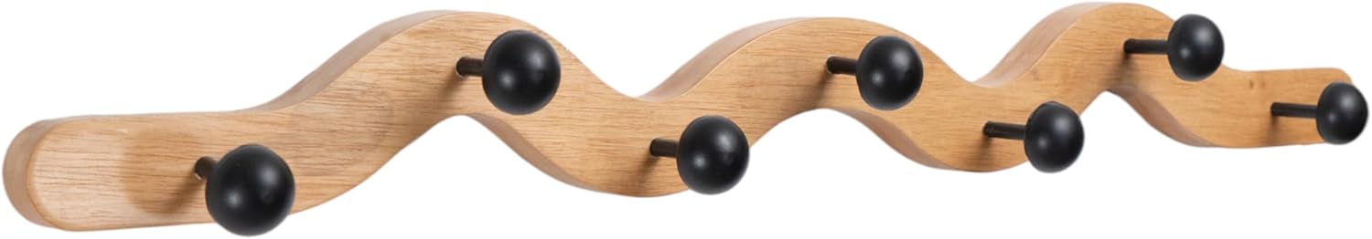 PERCHA PARED MADERA ROBLE