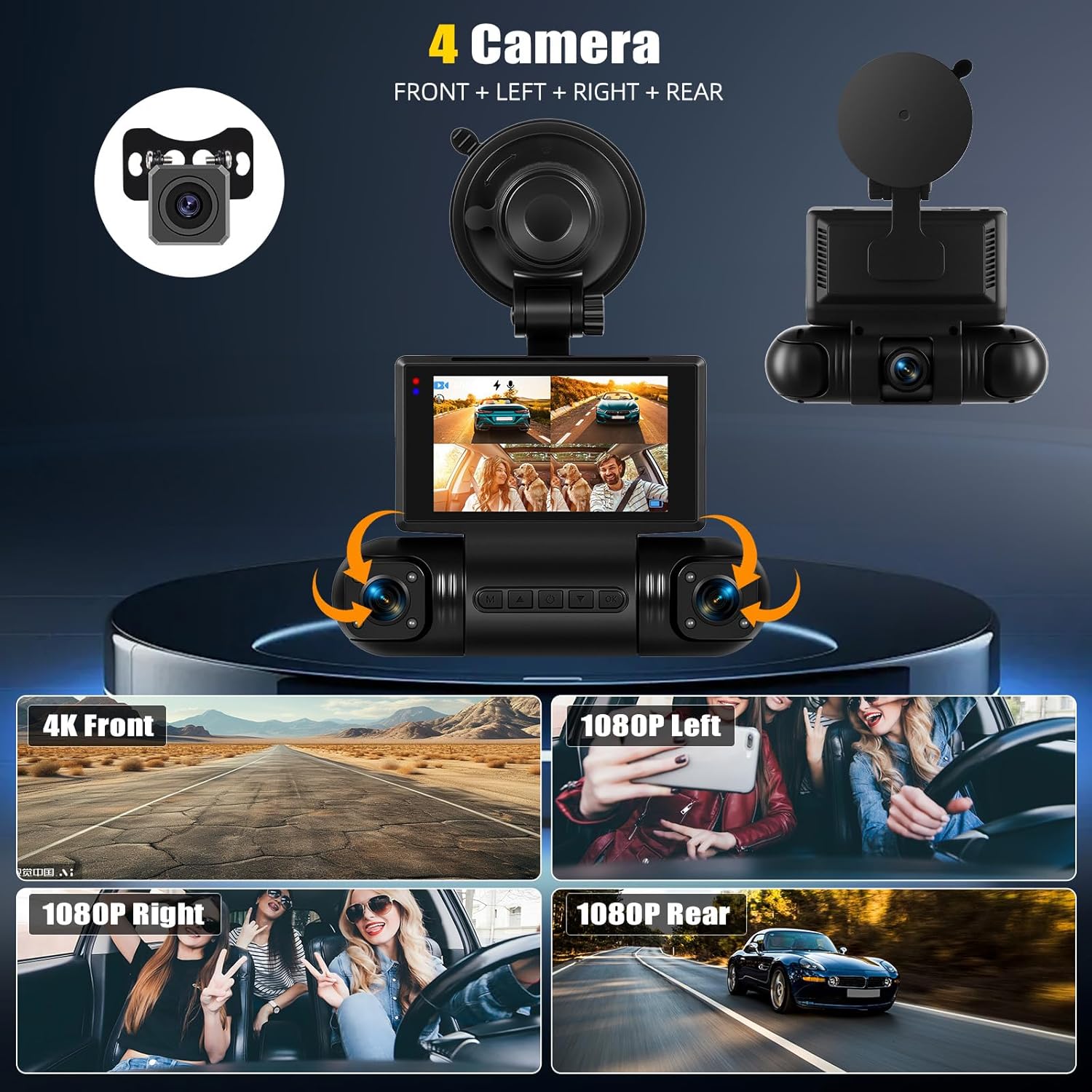 Dash Cam Auto 2K con WiFi e Grandangolo 150° - immagine 5