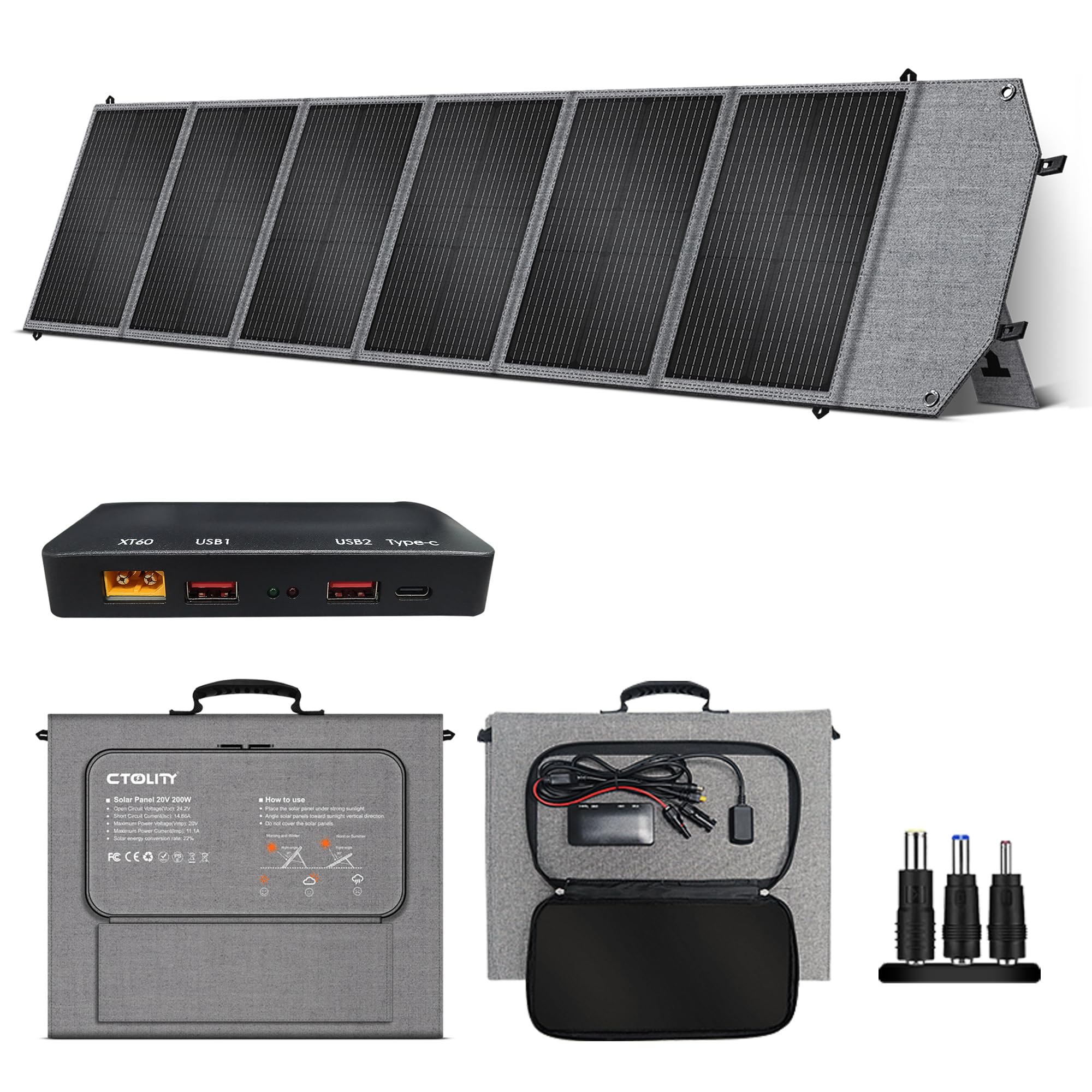 Pannello Solare PET Portatile 200W Pieghevole