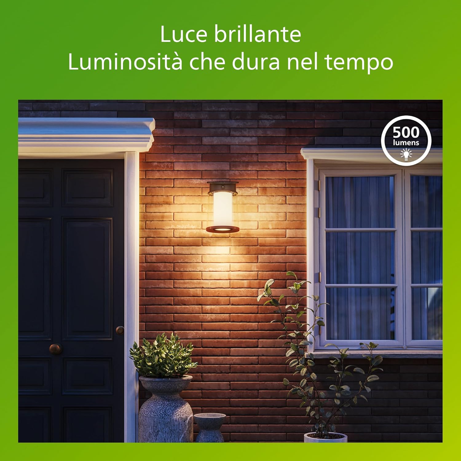 Philips Juda Lampada Solare da Parete UltraEfficient, Nera - immagine 4