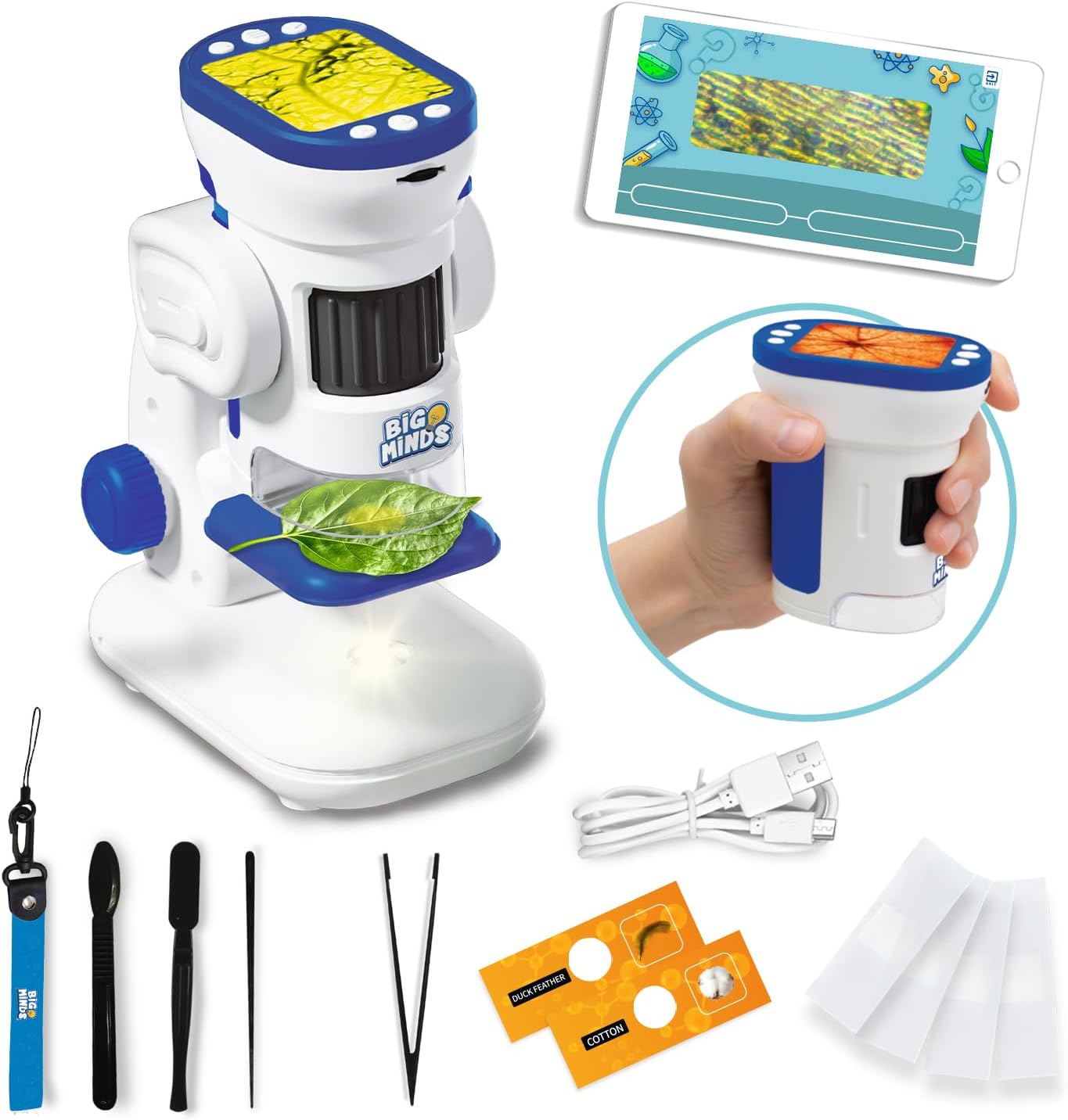 Big Minds - Microscopio Digitale Portatile per Bambini - immagine 1