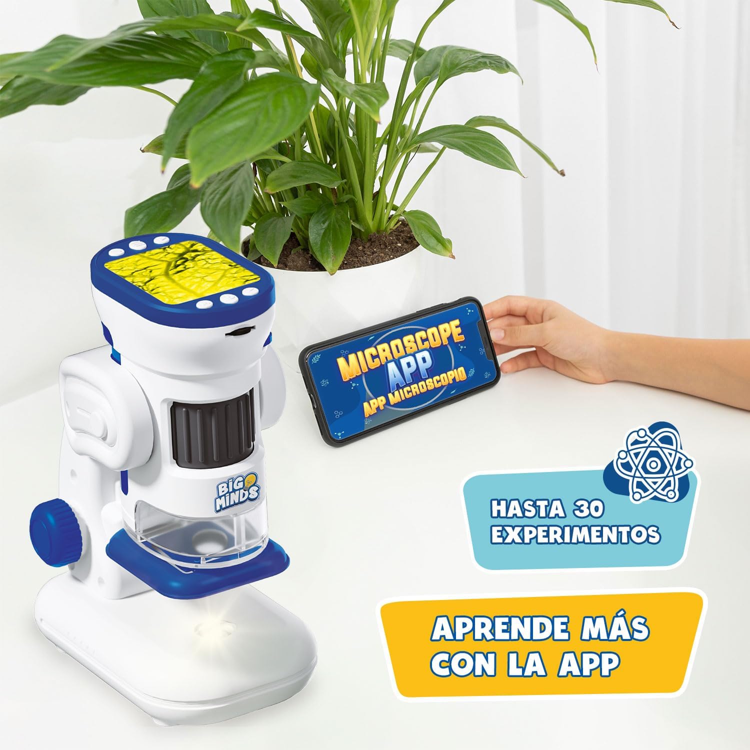 Big Minds - Microscopio Digitale Portatile per Bambini - immagine 4