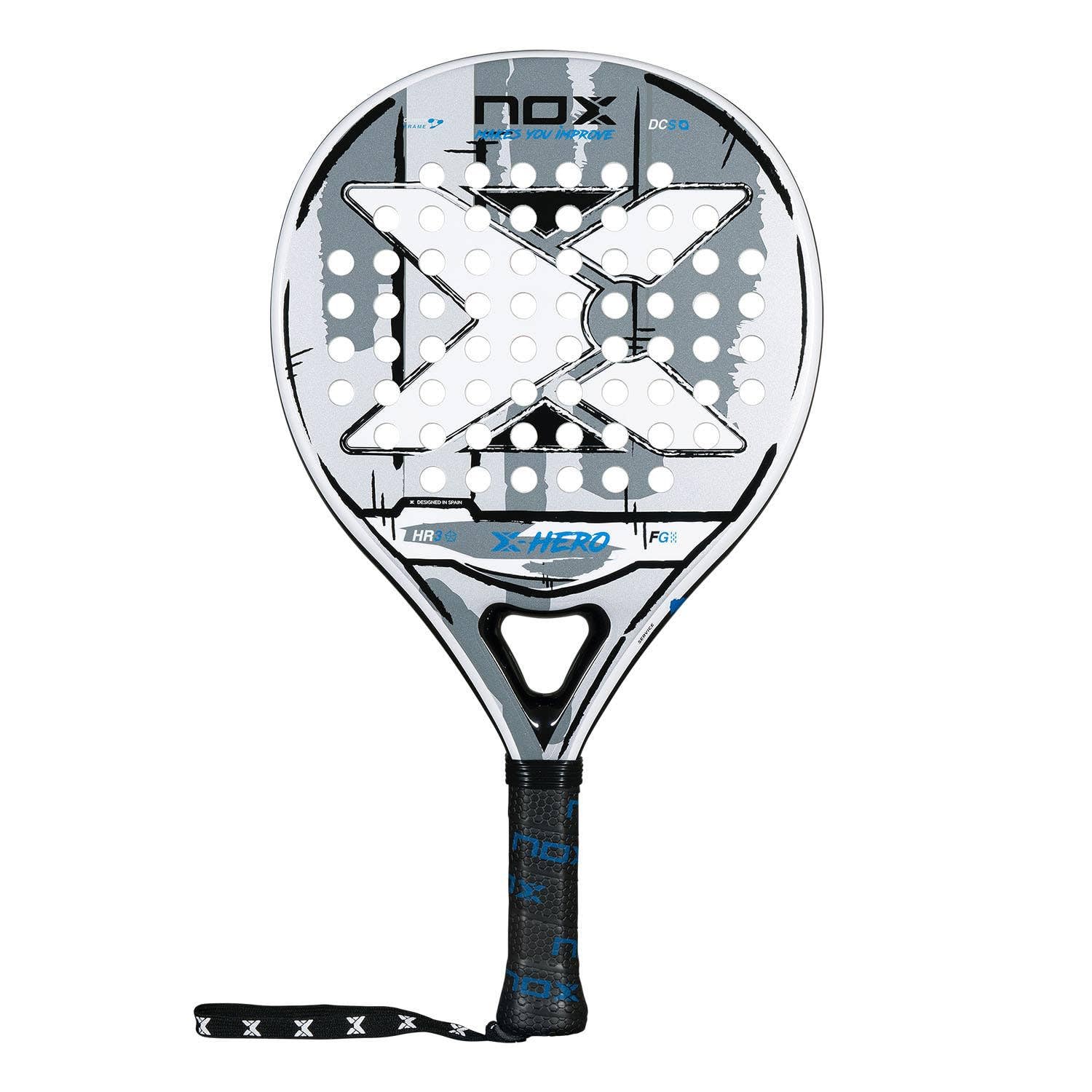 Nox X-Hero Padel Racket, Bianco