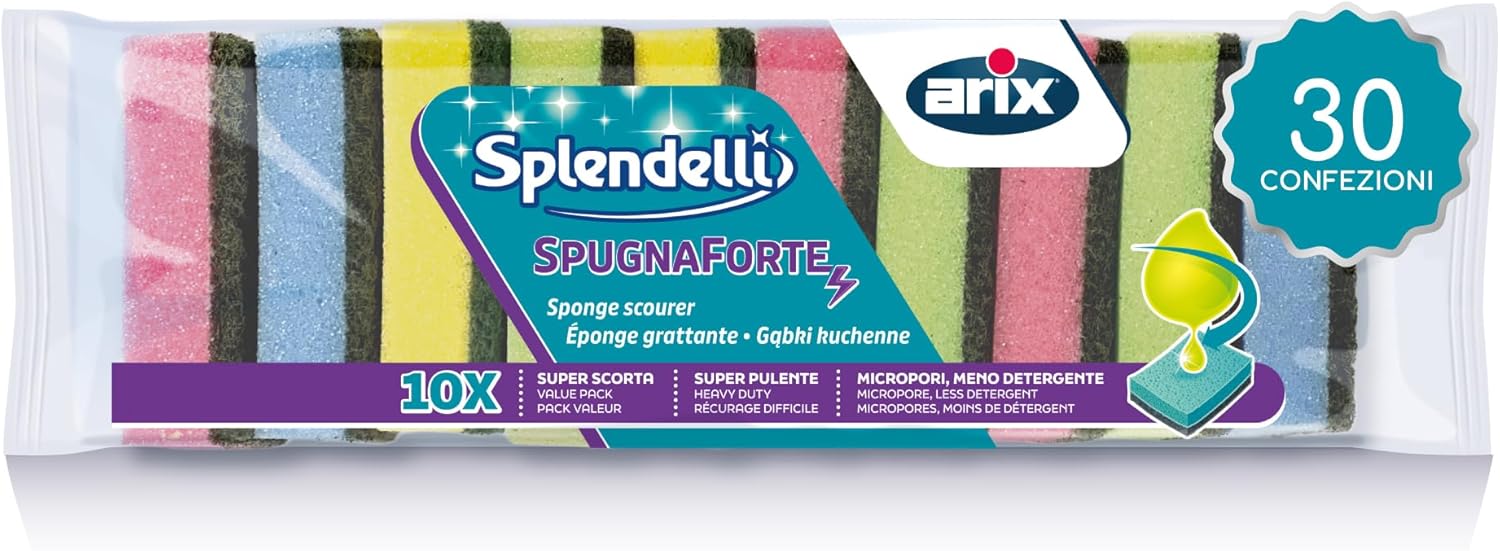 Arix Spugne Abrasive SpugnaForte Splendelli 300 pz - immagine 1
