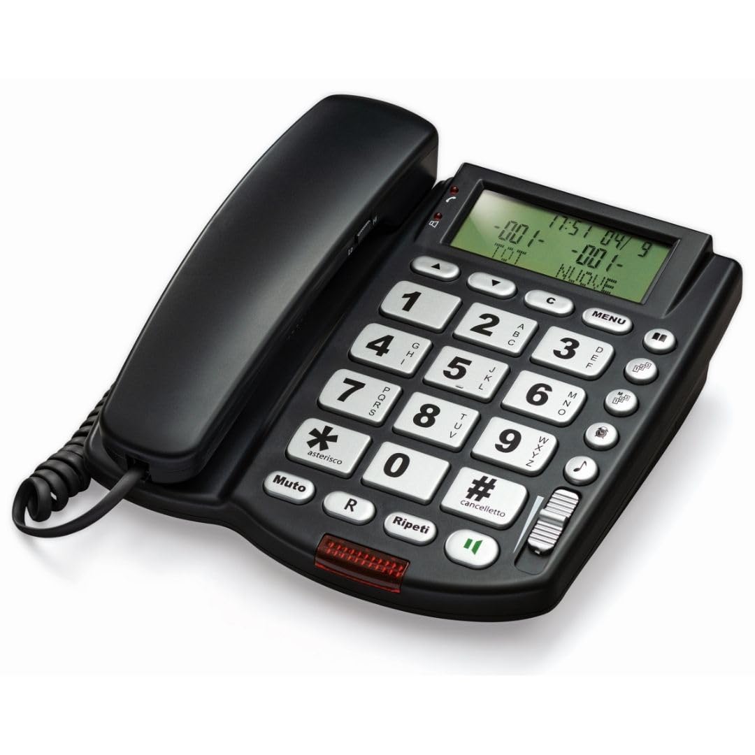 Saiet MAXI - Telefono Fisso Casa e Ufficio con Vivavoce