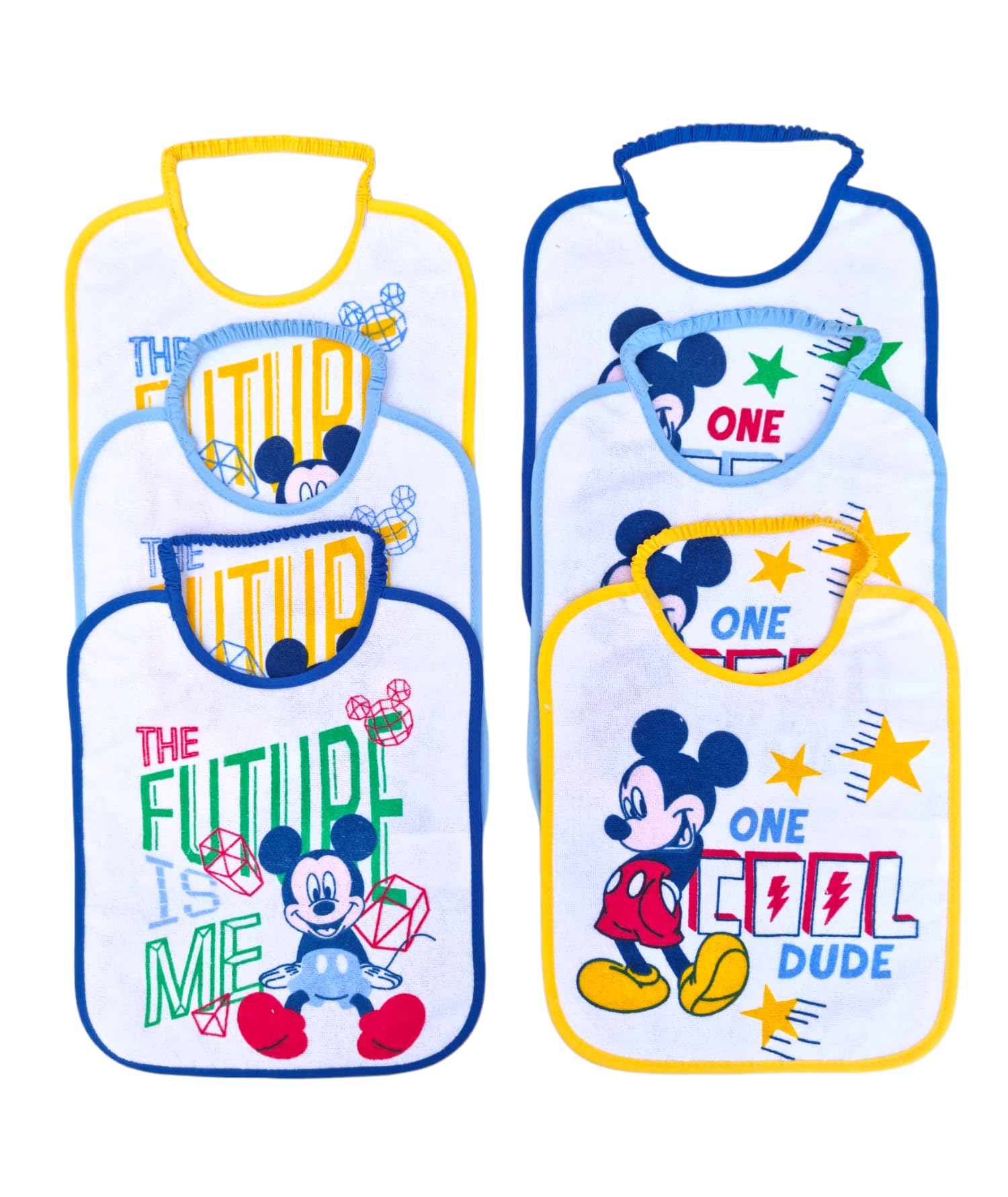 Ellepi bavaglini disney asilo pappa elastico cotone impermeabili