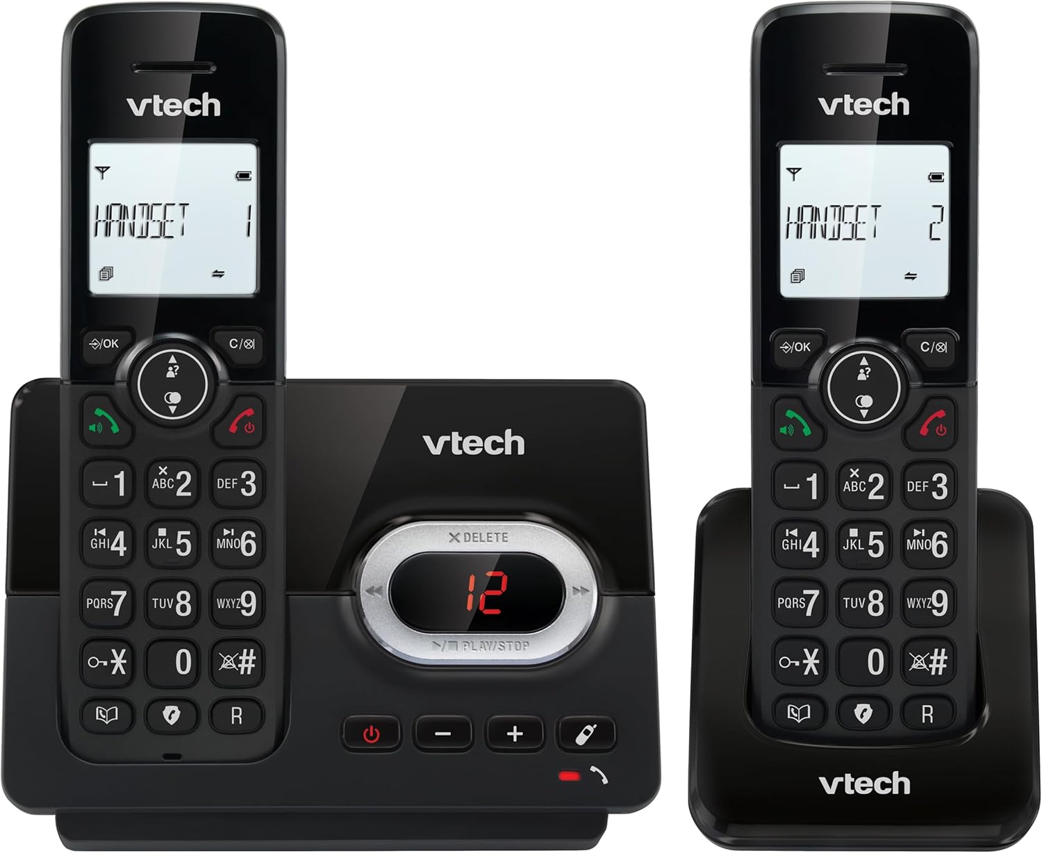 Vtech CS2051 Telefono senza fili con 2 combinati, Nero - immagine 1
