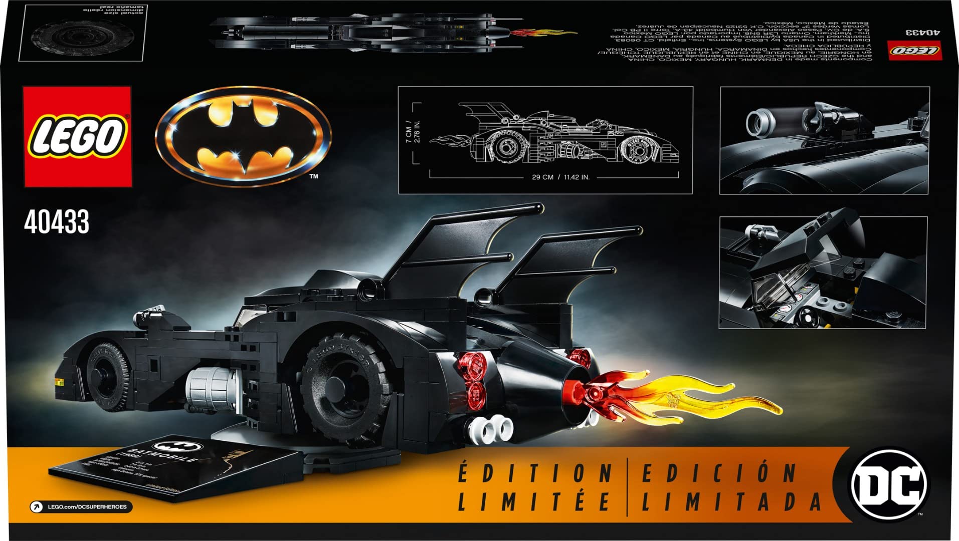 Lego Exclusive Set #40433 1989 Batmobile 2019 Limited Edition