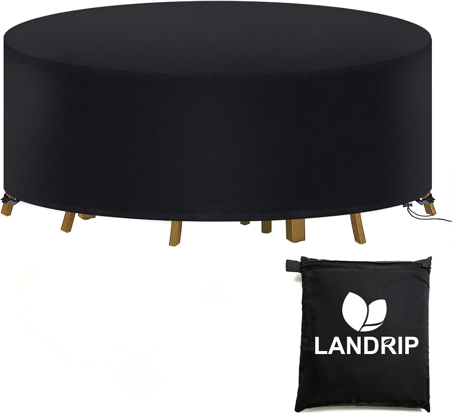 Landrip Copertura per Mobili da Giardino Rotonda Ø190x80CM