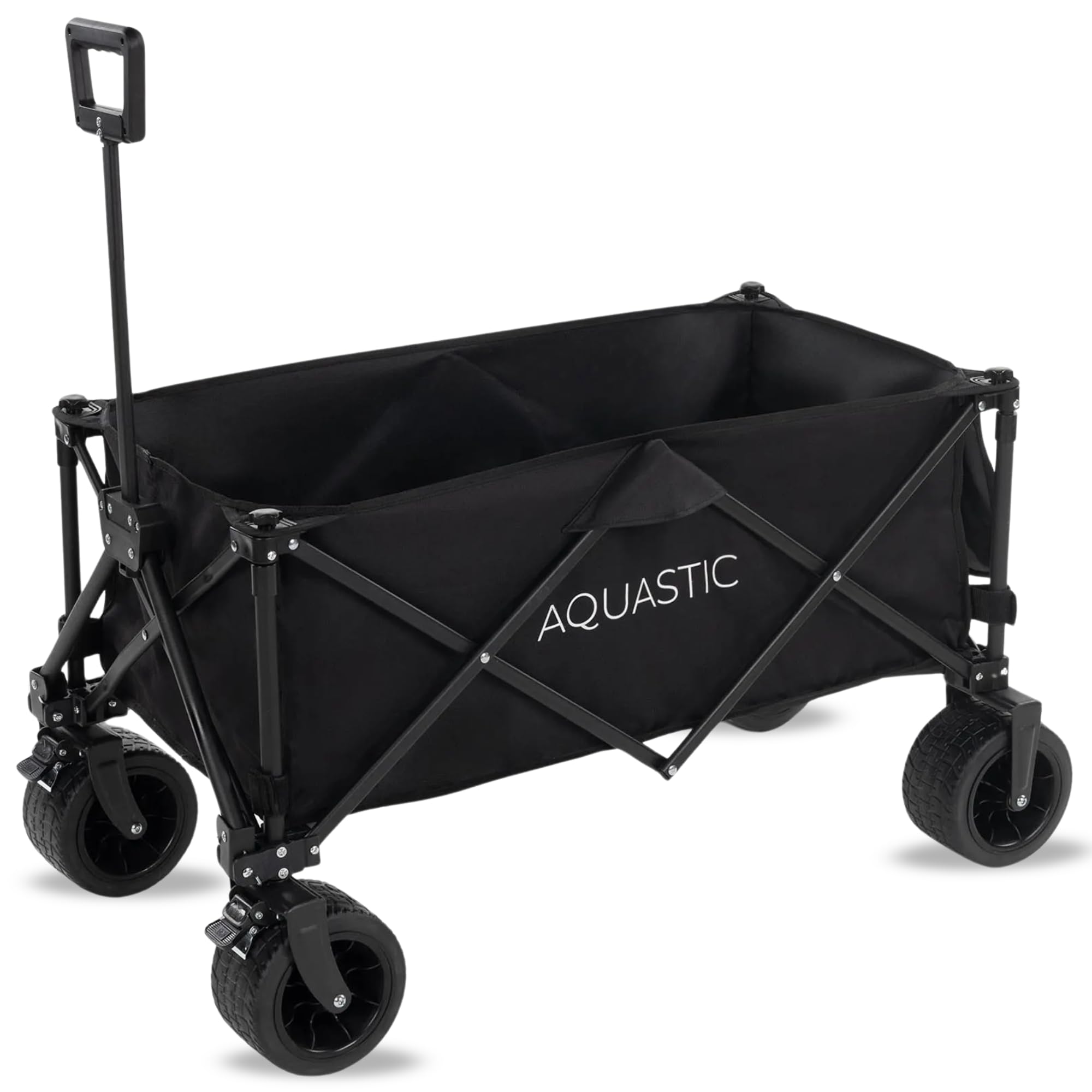 Aquastic Carrello Pieghevole Caro 127L, Nero