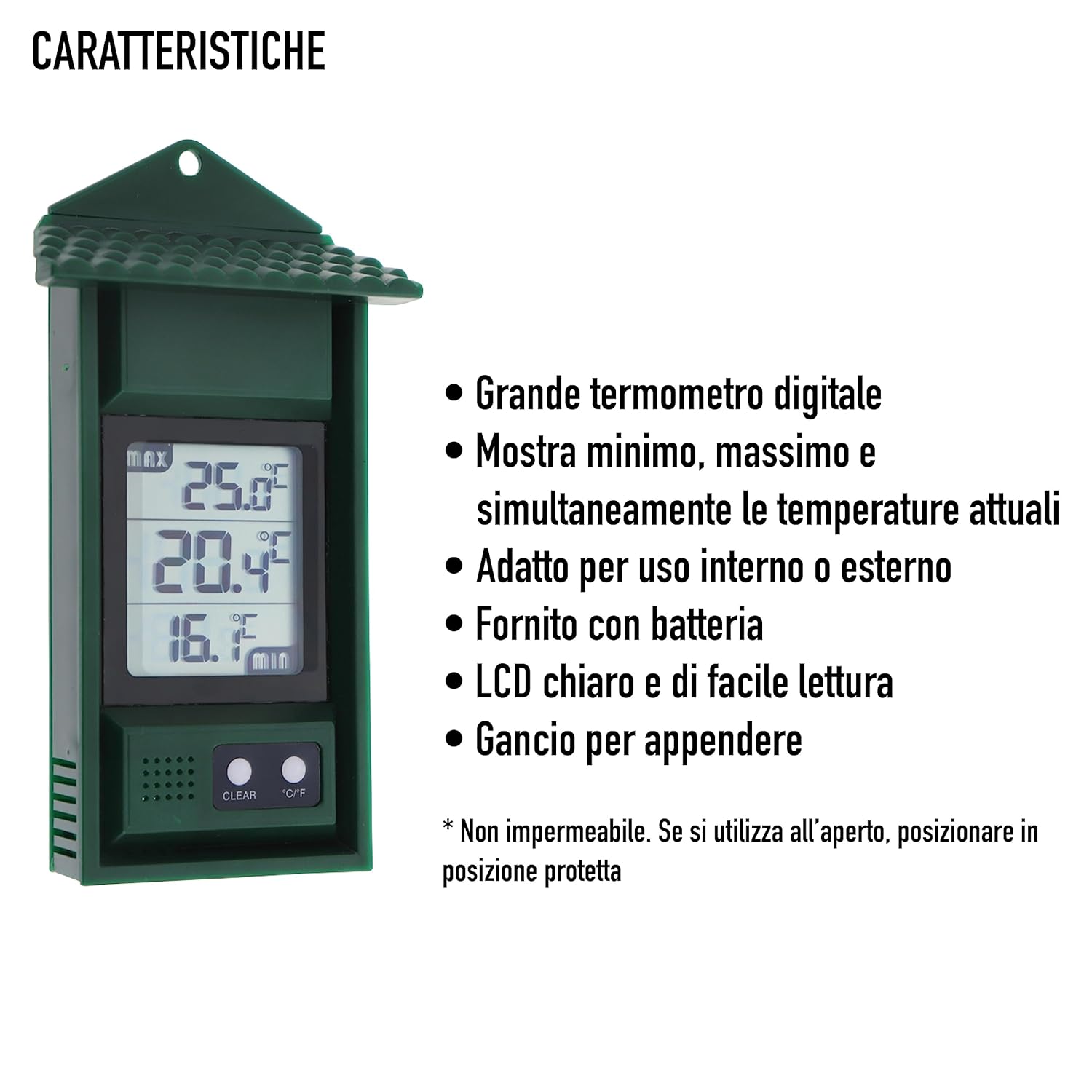 Termometro Digitale per Serra Max/Min - immagine 4