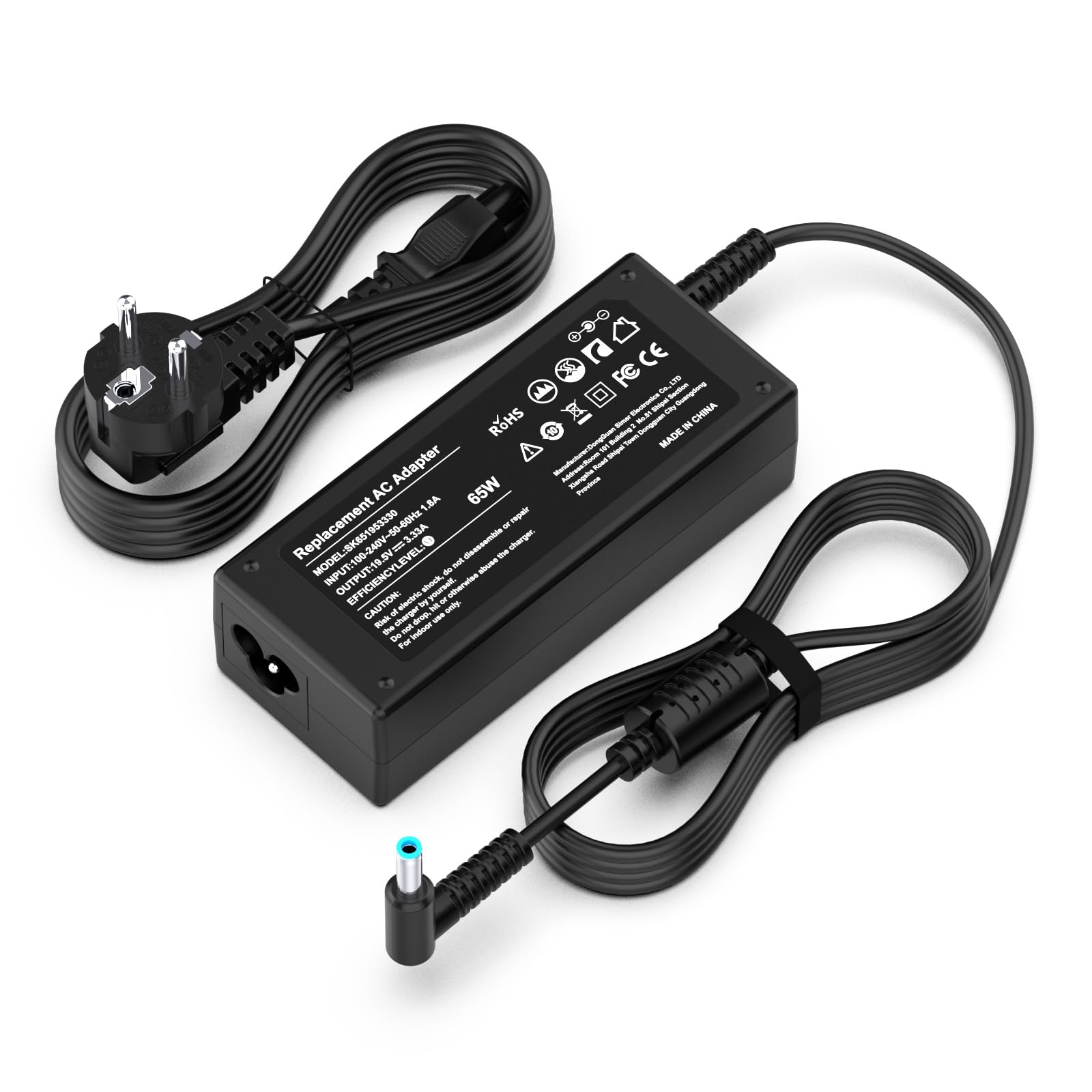 Caricatore 65W 19.5V 3.33A per HP Pavilion e Stream