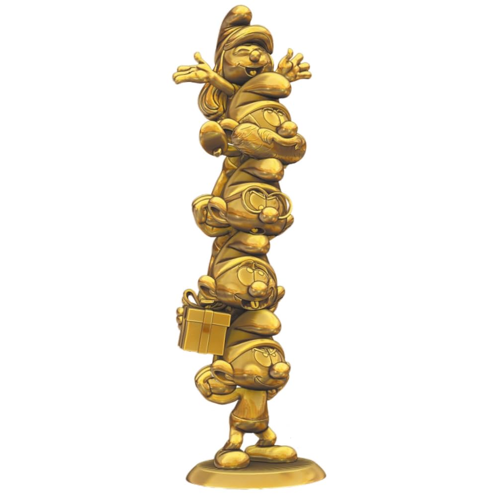 Plastoy Collectoys - Colonna dei Puffi Gold