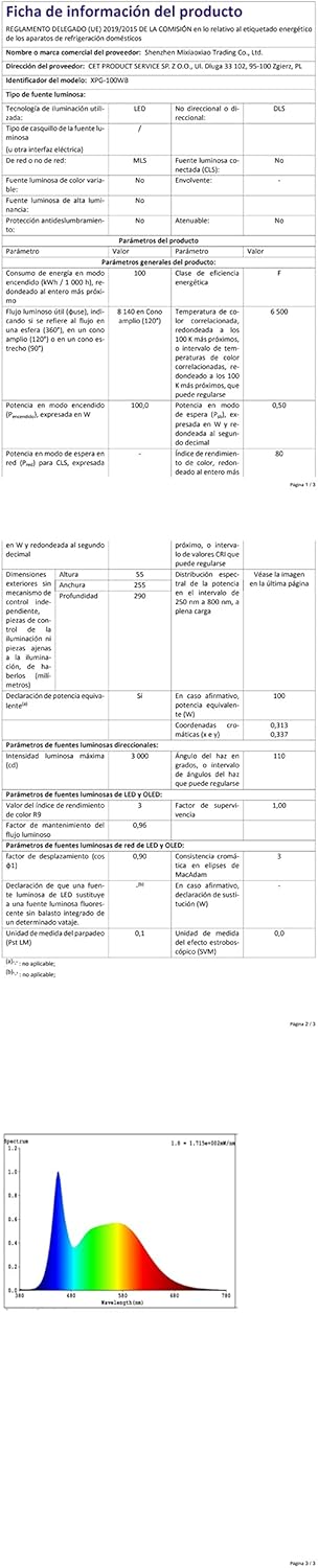 Blivrig Faretto LED da Esterno 100W 3000K - 4 Pezzi - immagine 9