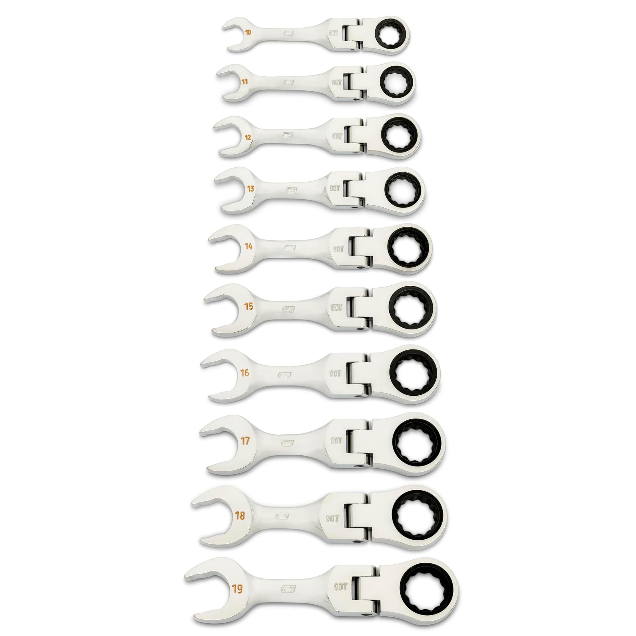 Gearwrench Set 10 Chiavi Combinate a Cricchetto 90 Denti